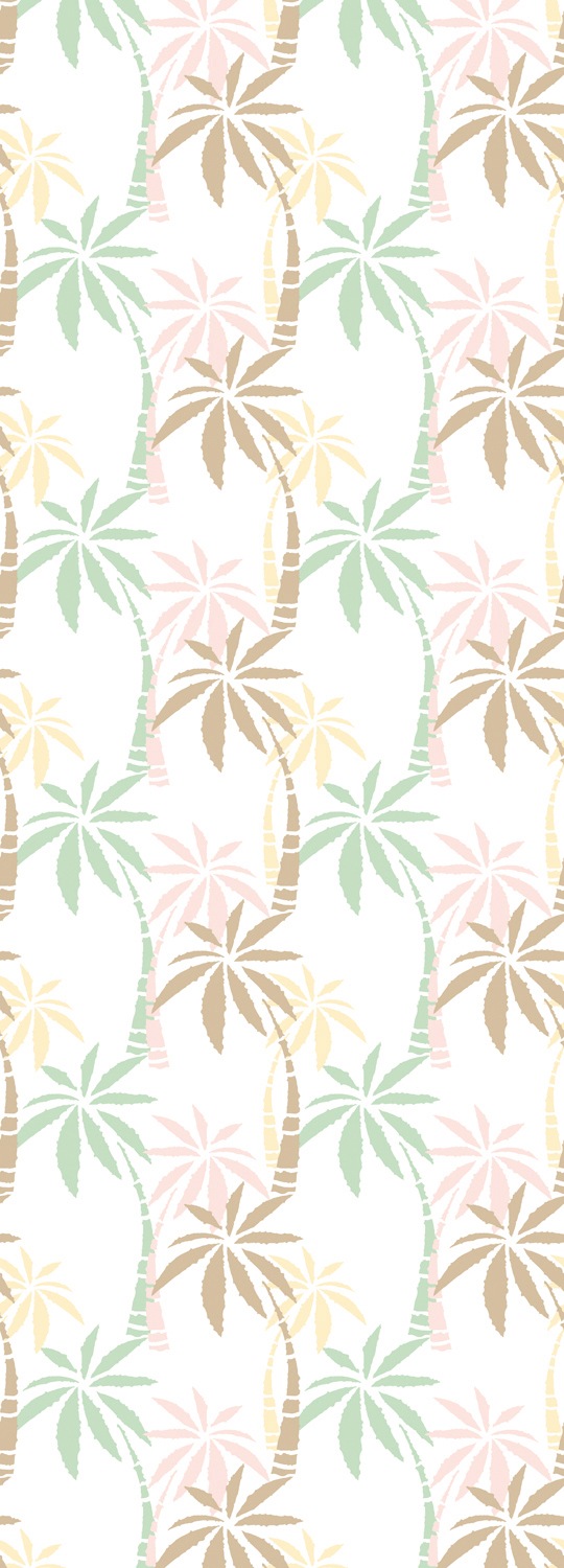 Image of queence Vinyltapete "Dwayn" Motiv bedruckt botanisch floral gemustert natürlich glatt 90x250cm, selbstklebend, kinderleichte Anbringung, Sticker
