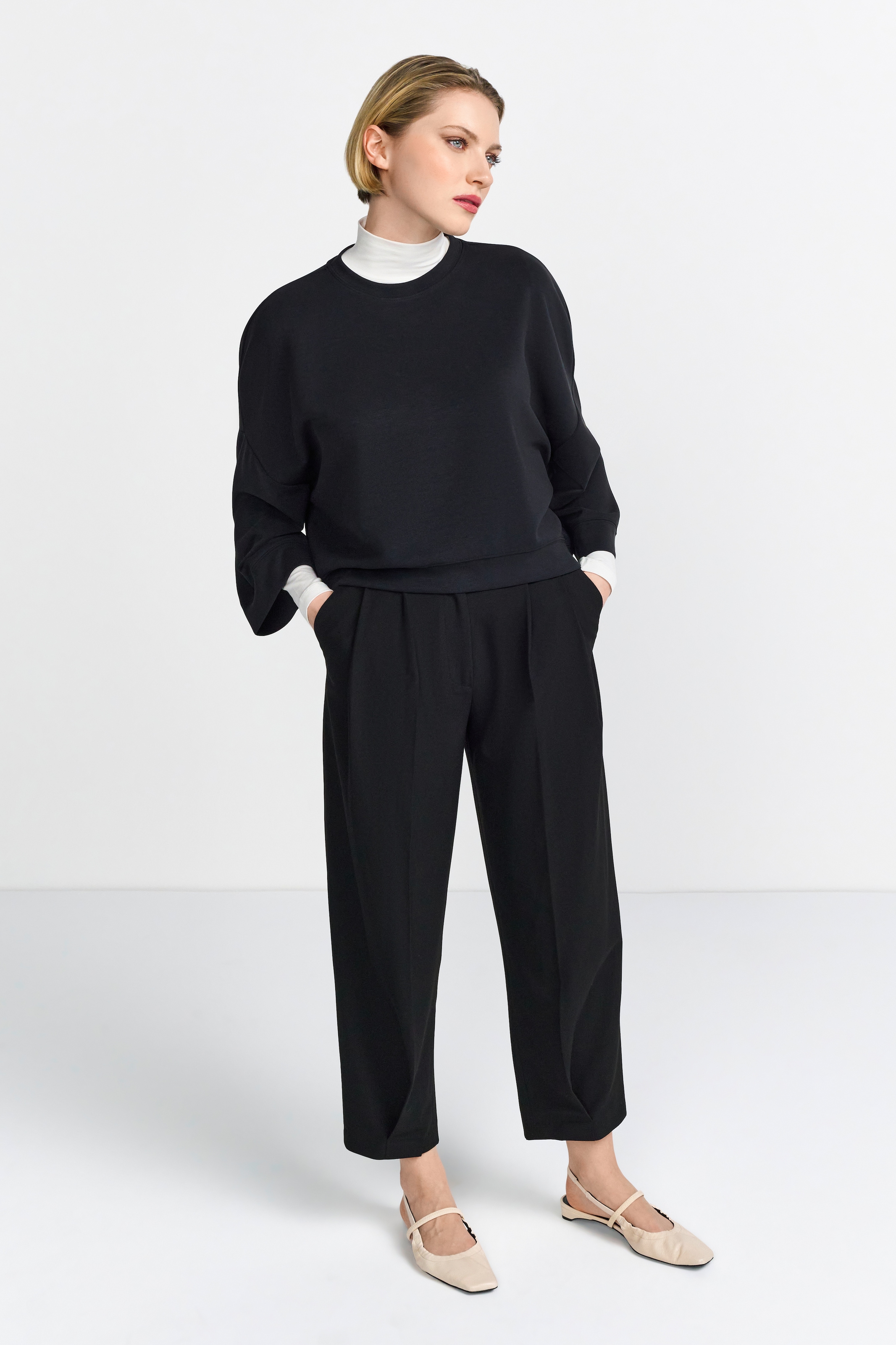 RICHROYAL Sweatshirt »Tencel peached Shirt«, modische Kurzarmsweatshirt
