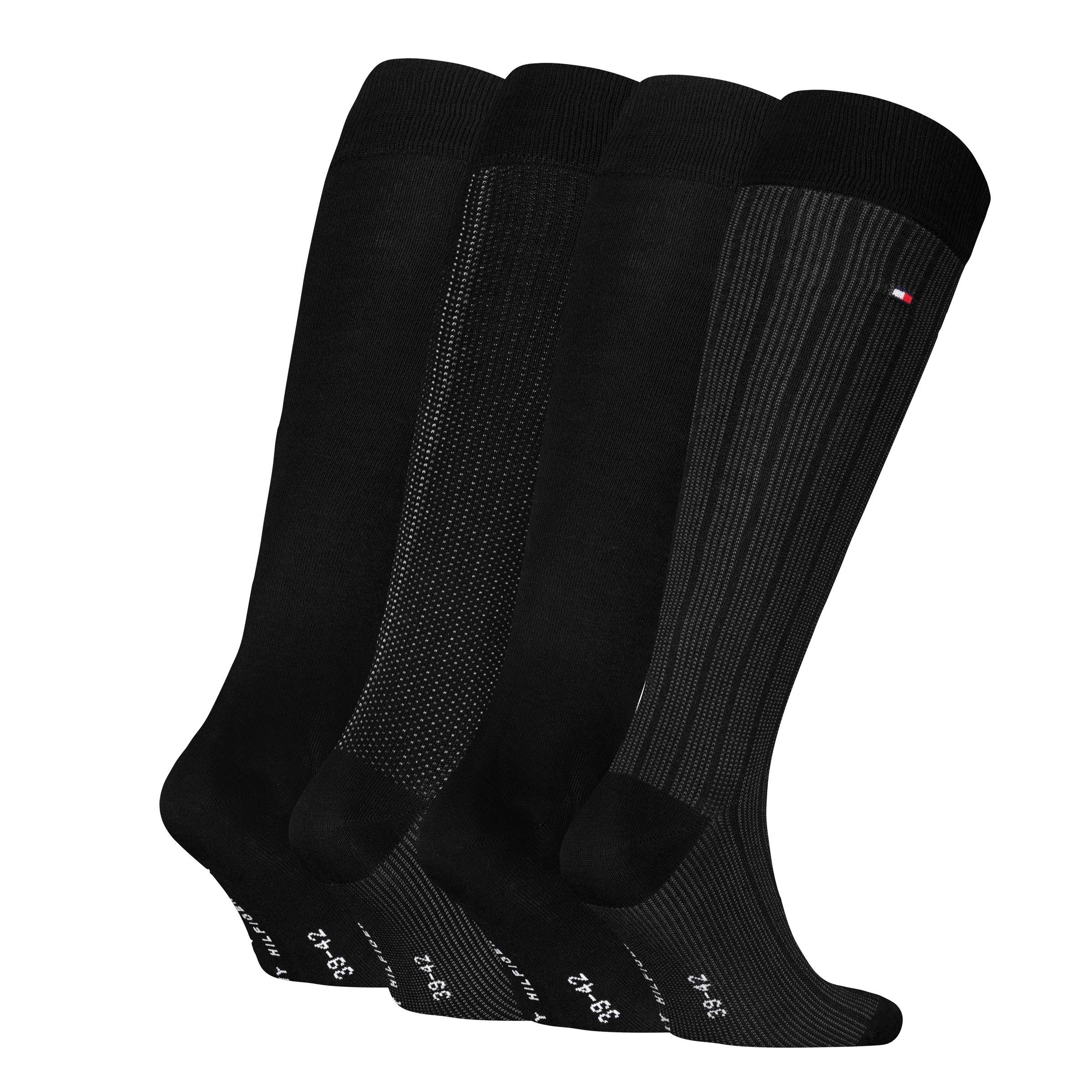 Tommy Hilfiger Kniestrümpfe »TH MEN KNEEHIGH 4P TIN GIFTBOX«, (4er Pack)