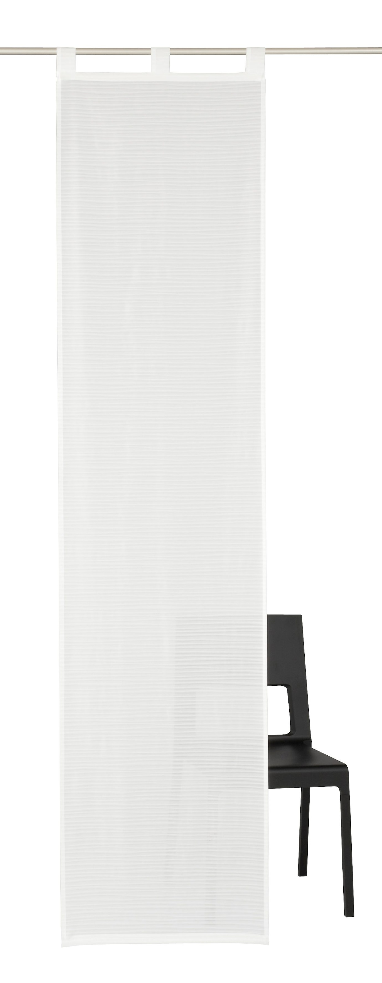 HOME WOHNIDEEN Schiebegardine »Sarnia« Schlaufen 1 Stk. tlg. inkl. Beschwerungsstange