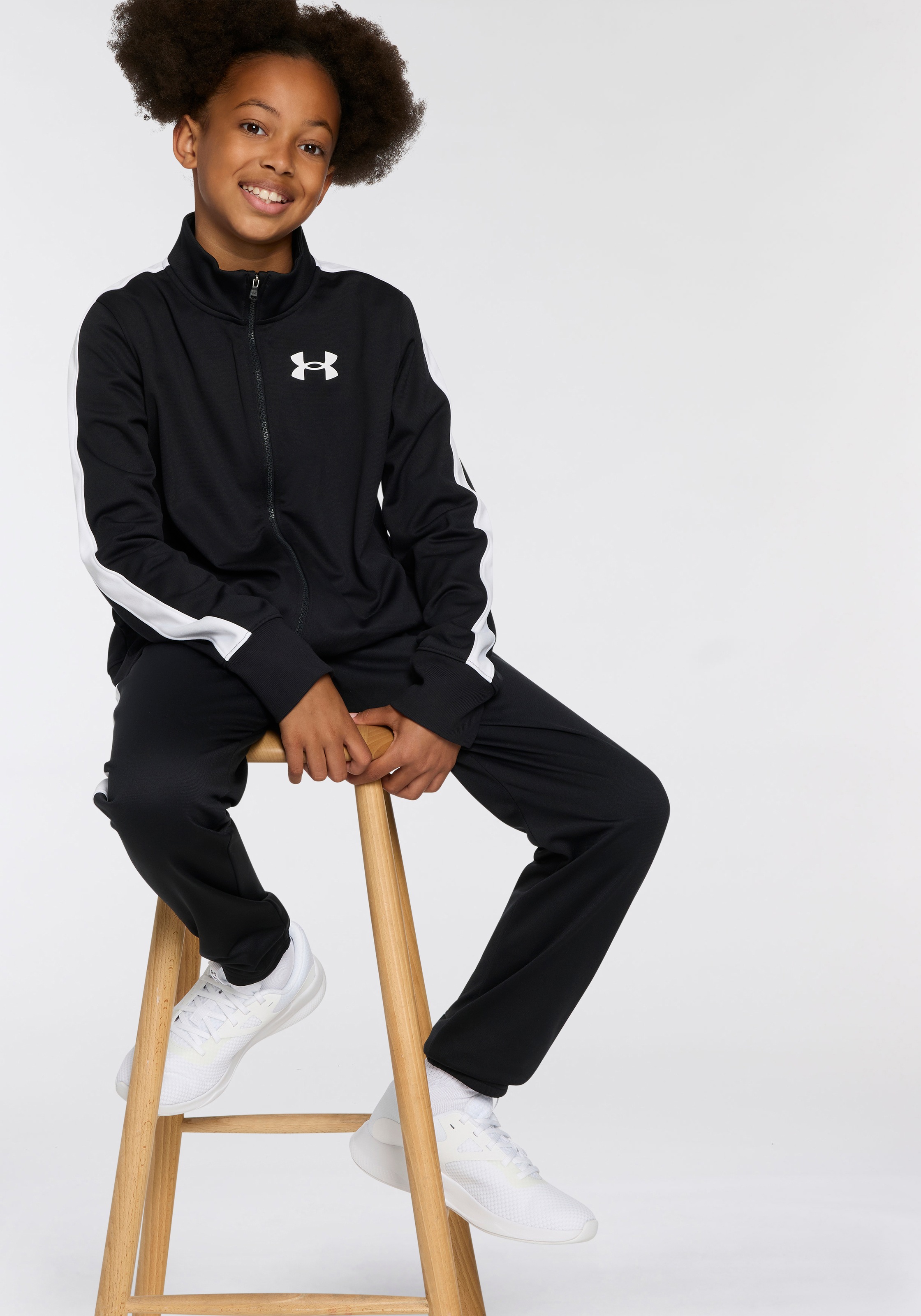 Image of Under Armour Trainingsanzug "UA KNIT TRACK SUIT" für vielseitige Aktivitäten, pflegeleicht