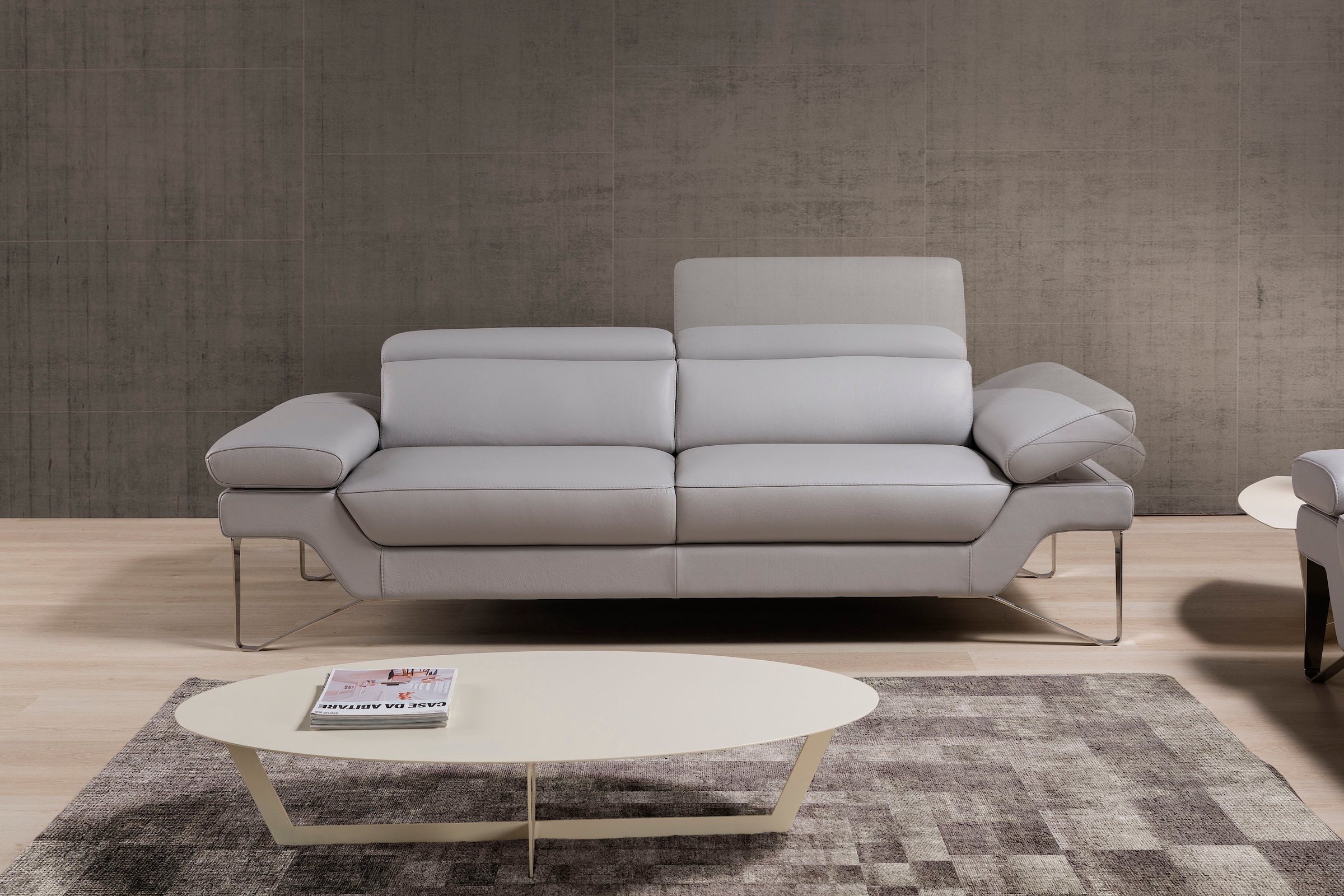 Egoitaliano 2,5-Sitzer »Princess, Designsofa und super bequem, tolle Detailverarbeitung«, inkl. verstellbarer Kopfteile