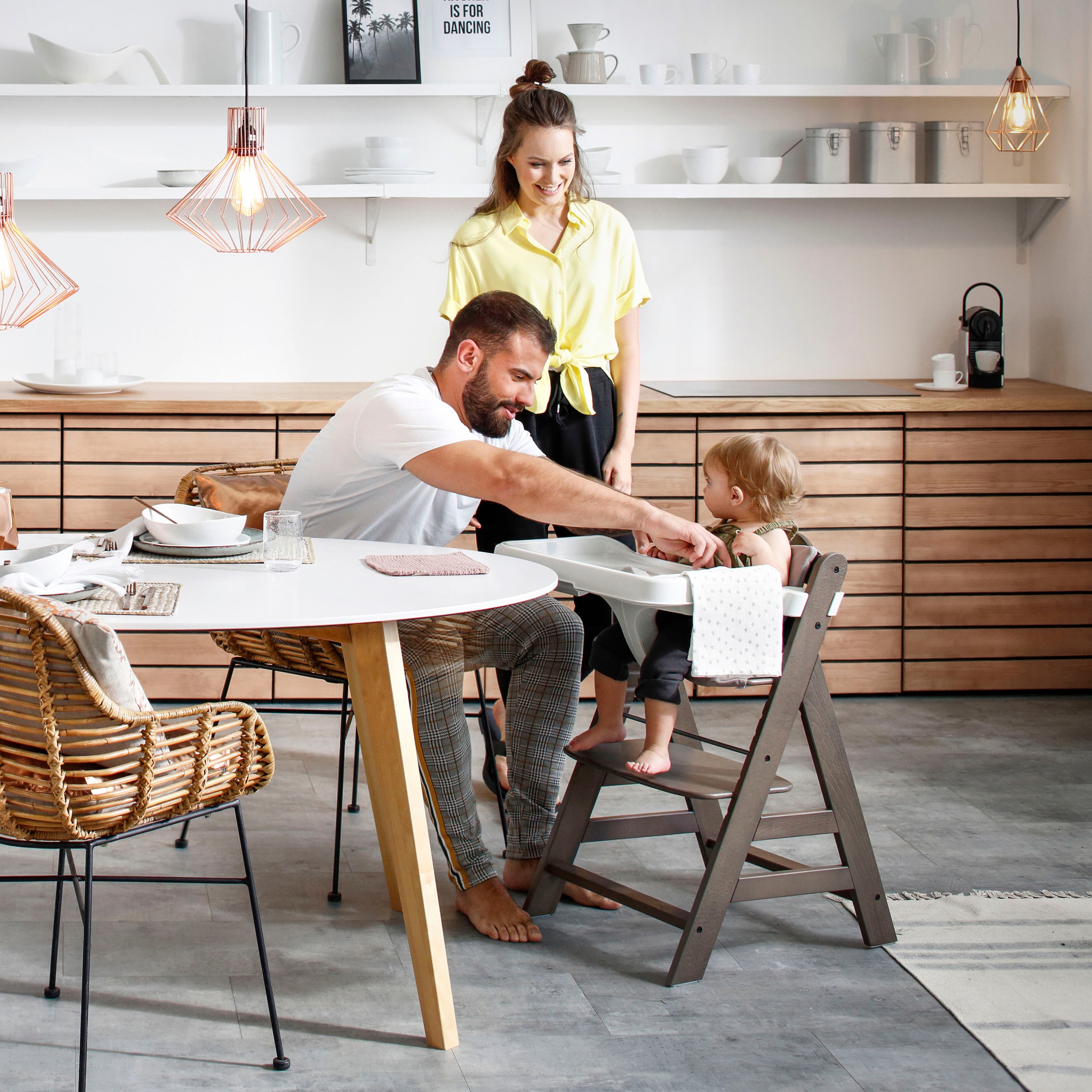 Hauck Plateau de chaise haute »Alpha Tray Tischaufsatz, weiss« für Hochstühle Alpha+ und Beta+