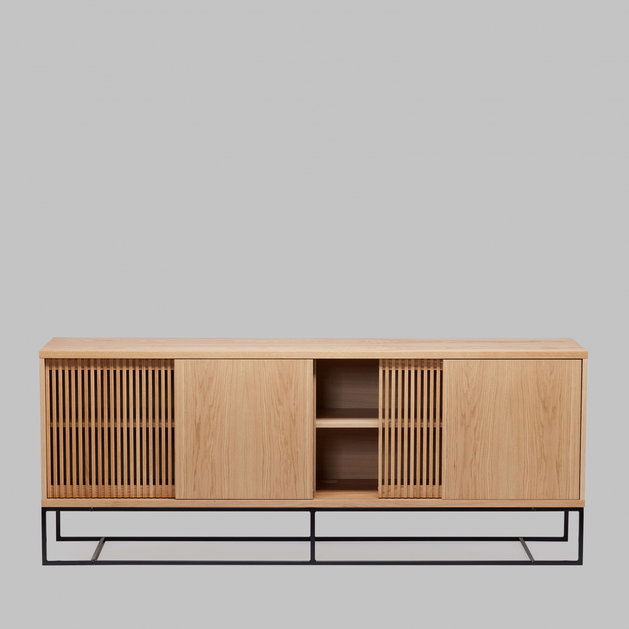 Woodman Sideboard »Ende«, Kommode, teilmassiv, Metallfüsse, Breite 188 cm, FSC®
