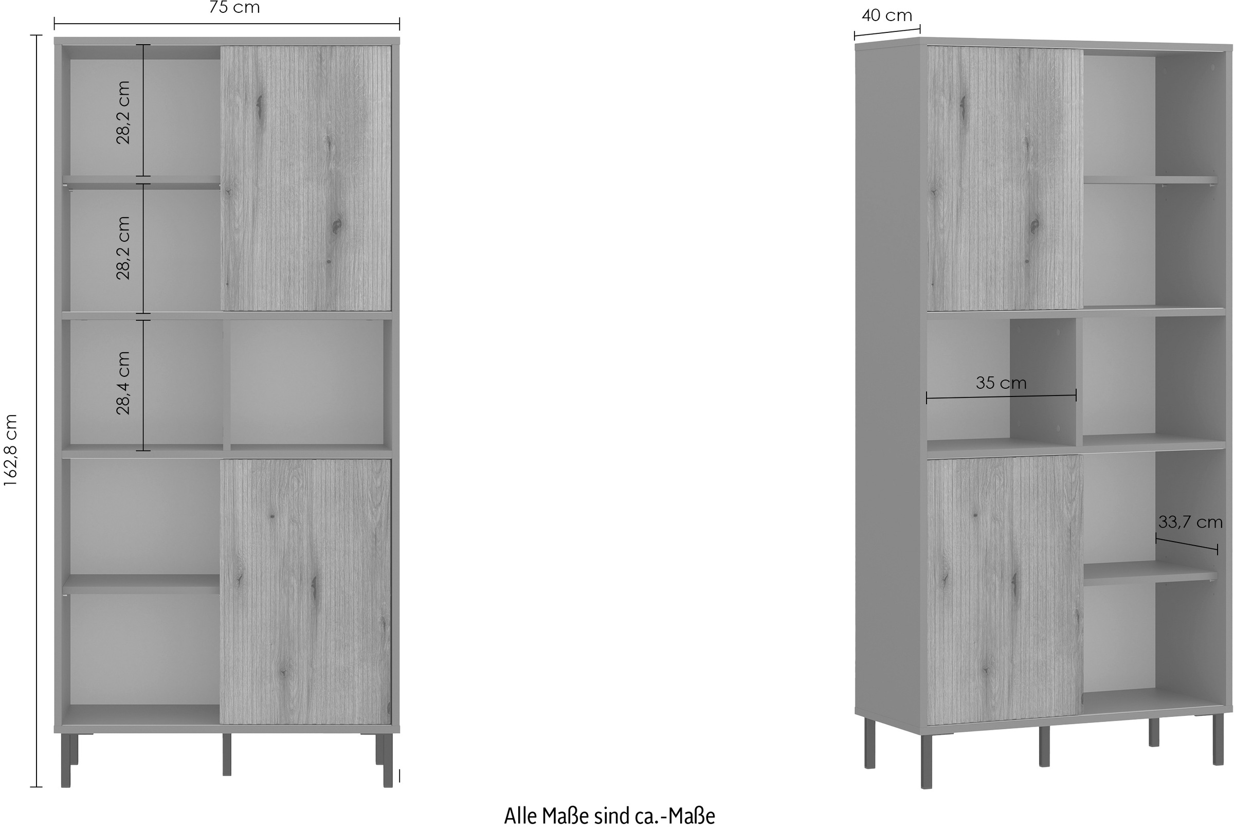 INOSIGN Highboard »Pozzi«, Höhe ca. 163 cm