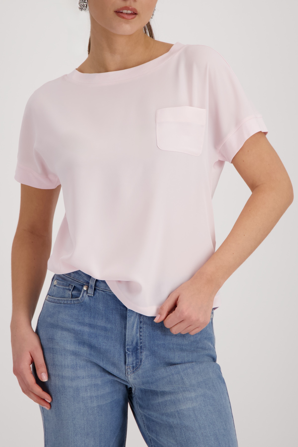 Image of Monari Schlupfbluse "Schluse Basic Schluse" mit Ziertasche