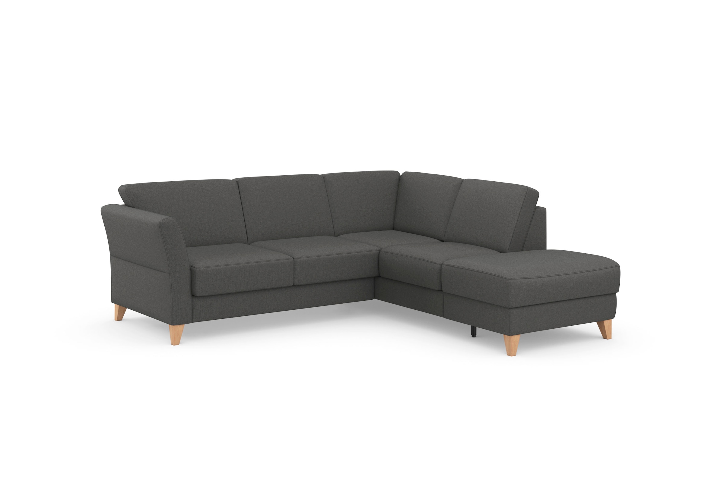 sit&more Ecksofa »Visby L-Form«, Wahlweise mit Bettfunktion und Stauraum, frei im Raum stellbar