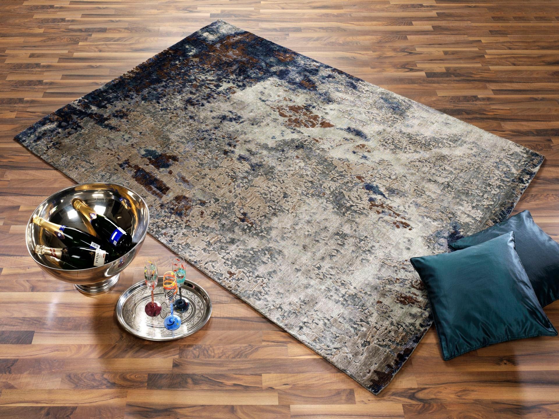 OCI DIE TEPPICHMARKE Teppich »Signature Awaro« rechteckig 4 mm Höhe handgeknüpft, Wohnzimmer