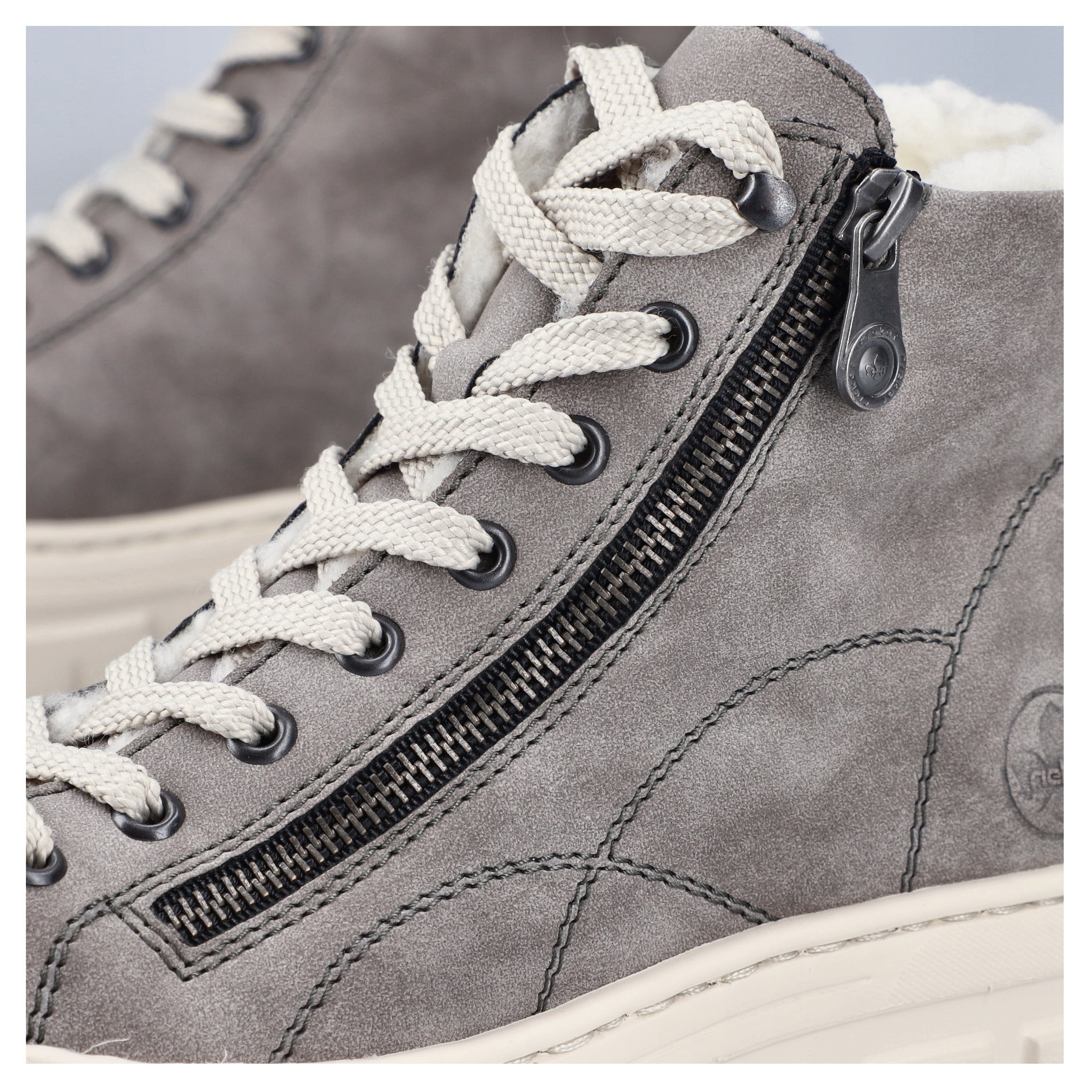 Rieker Bottes d'hiver  Plateauboots, Schnürboots mit Reissverschluss an der Aussenseite