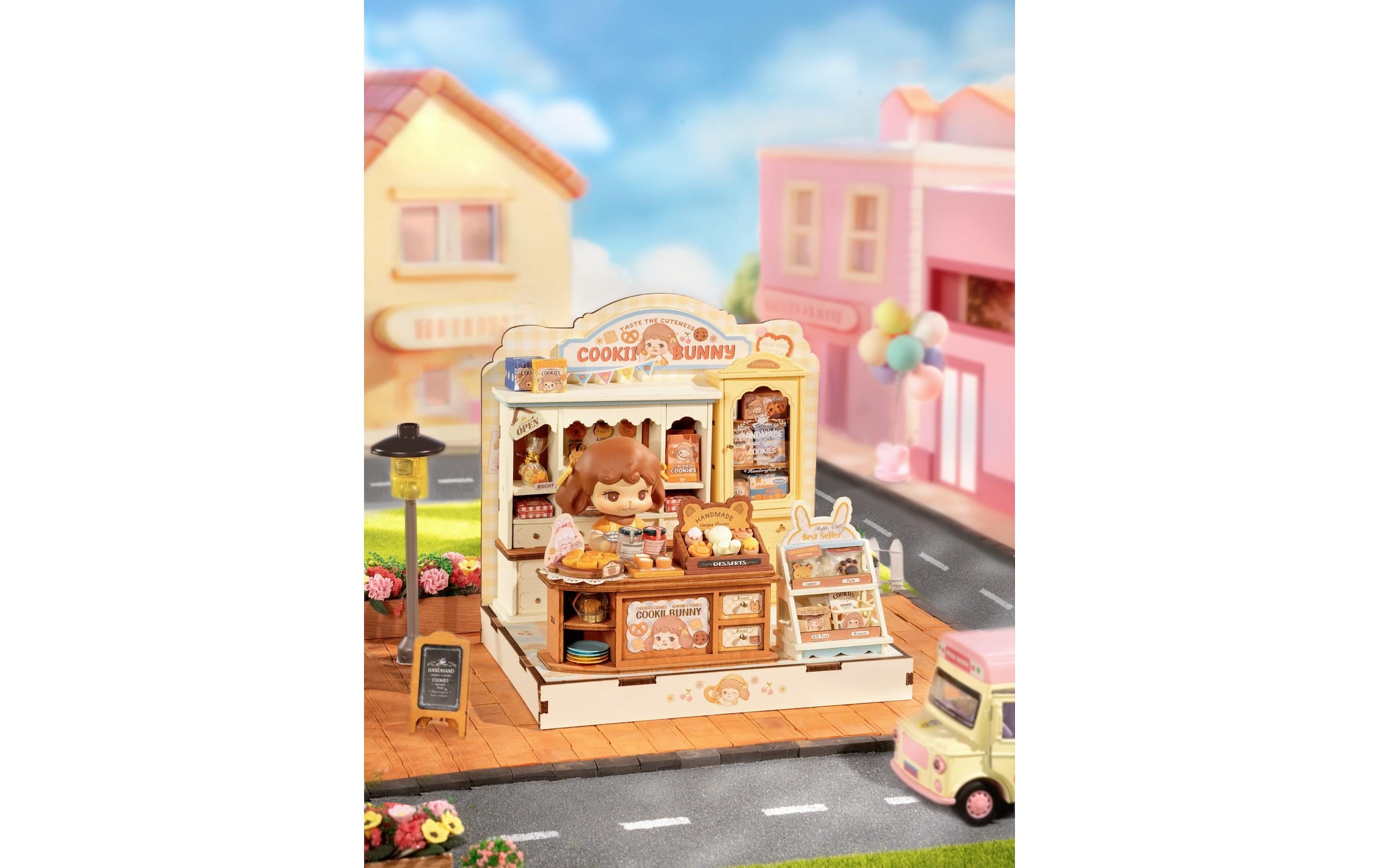   Modellbausatz »Rolife Cookii Bunny's Cookie Shop Tiercafé-Design« 182 Stk. tlg.