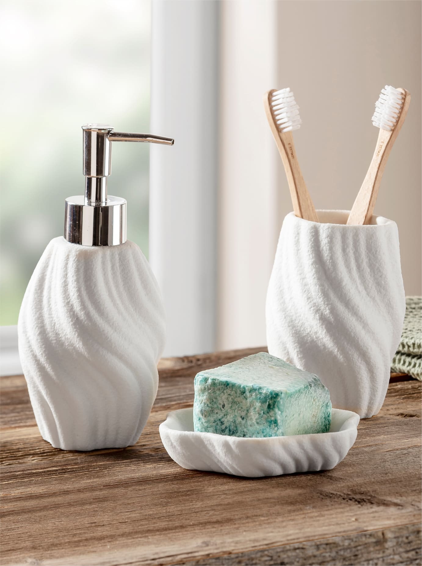 heine home Set d'accessoires de salle de bain