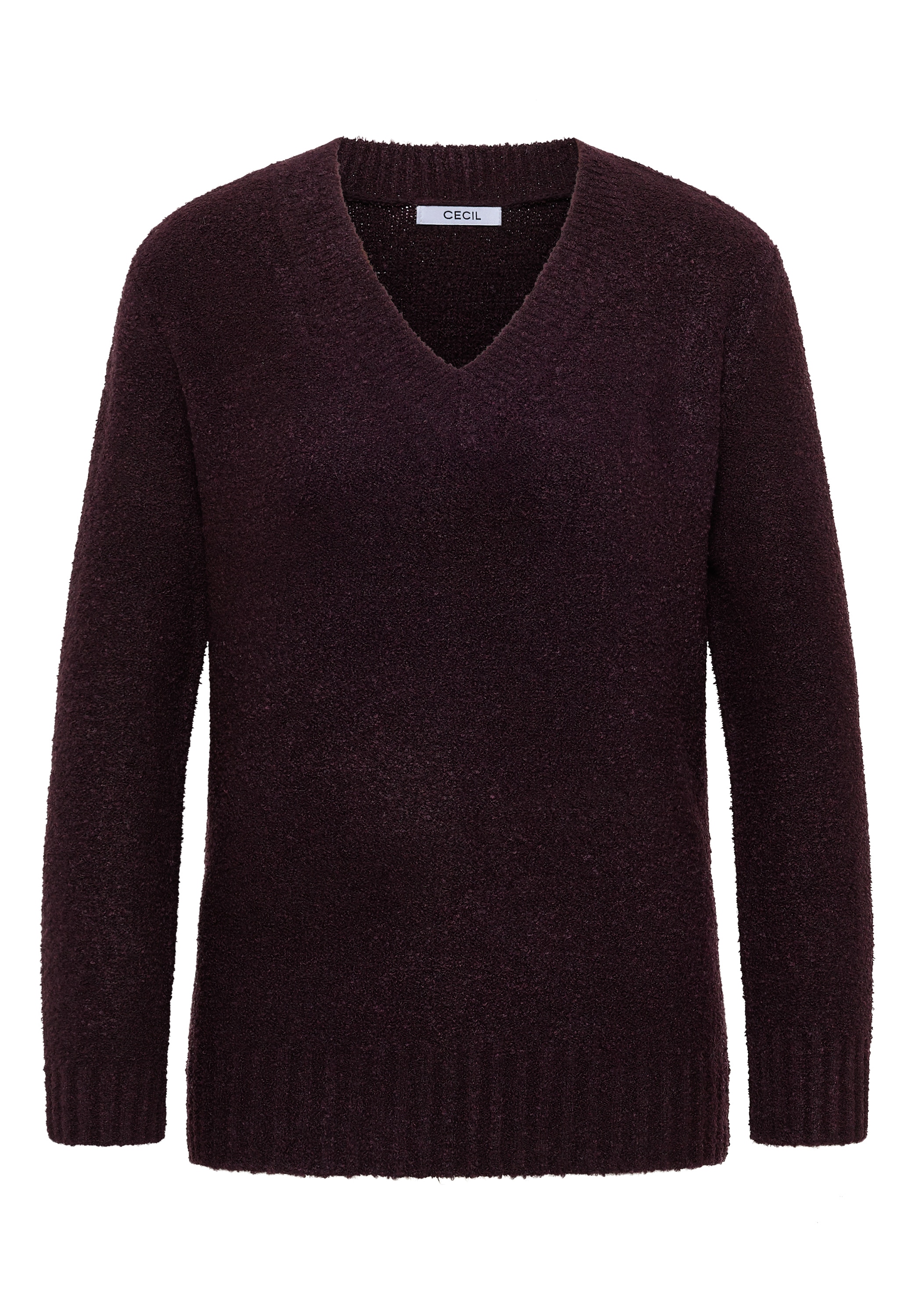 Cecil Strickpullover Bouclé V-Neck
