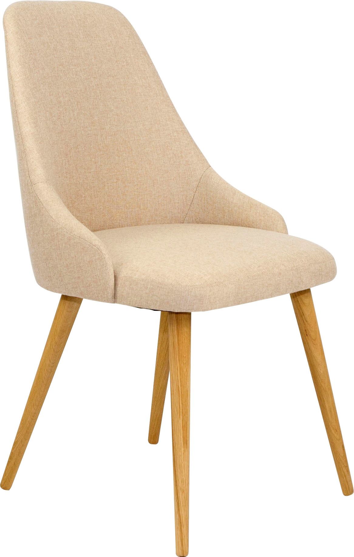 Image of Home affaire Polsterstuhl »Luz«, (Set), 2 St., Microfaser, aus massiver Eiche natur bei Ackermann Versand Schweiz