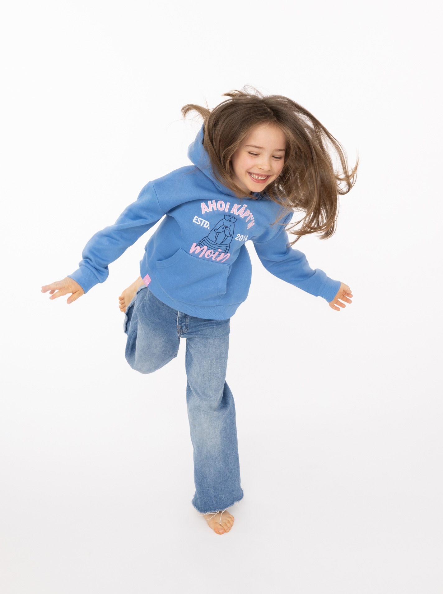 Zwillingsherz Hoodie »"Ahoi Käpt´n"«, Mini-Me,mit süssem Seehund mit Kapitänsmütze und Schriftzug
