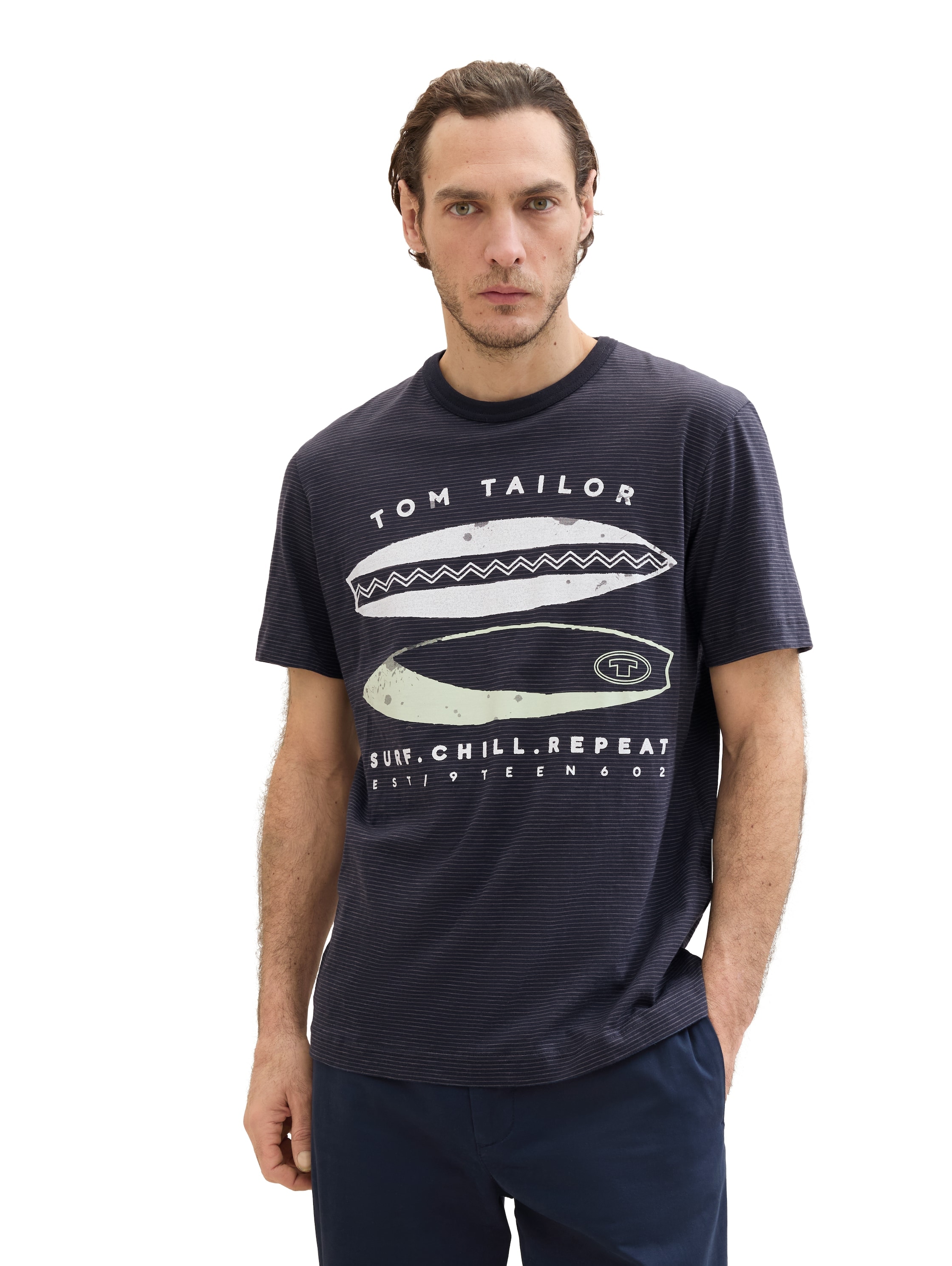 TOM TAILOR T-Shirt, mit coolem Frontprint