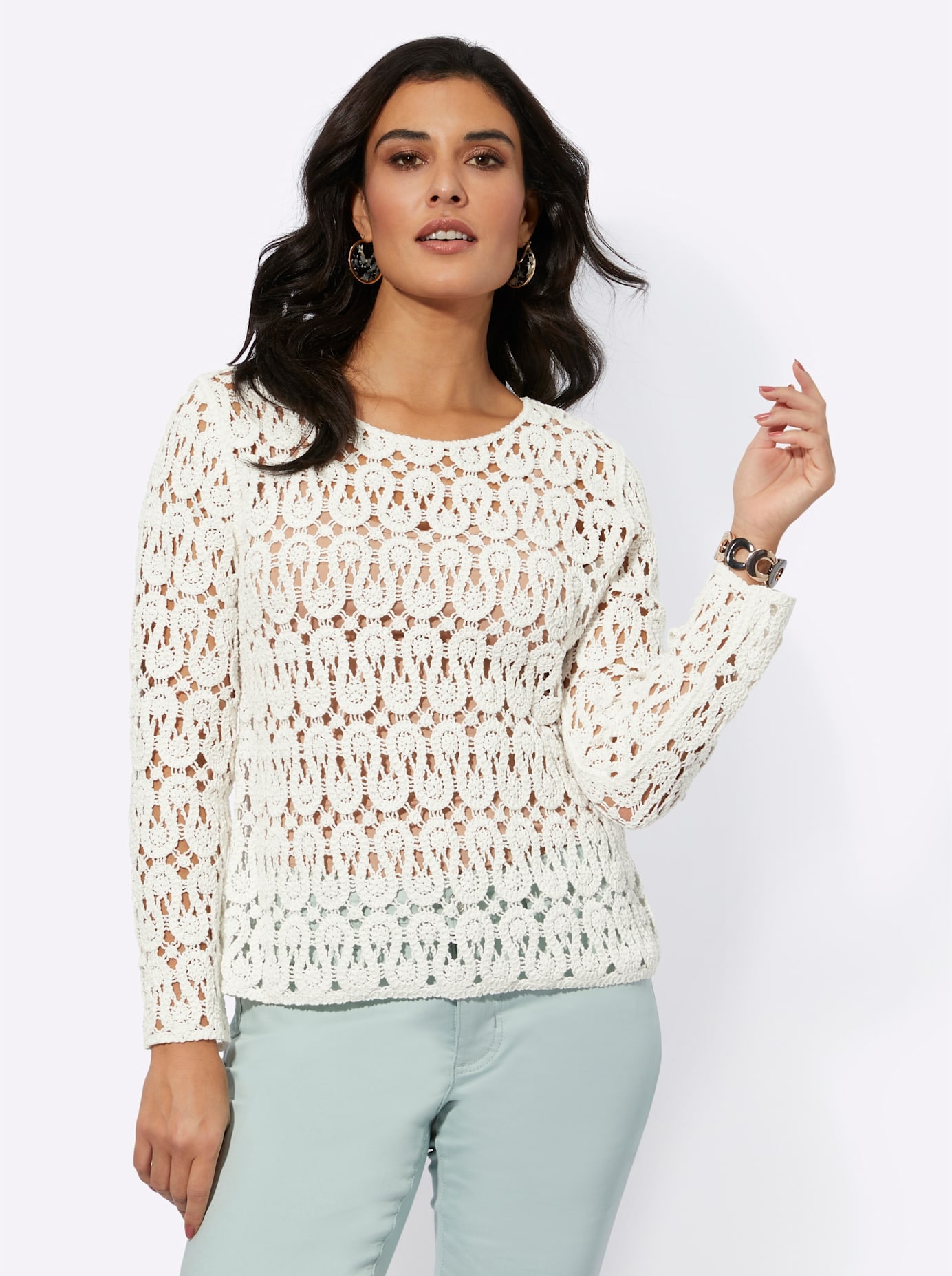 creation L Ajourpullover »Modal-Mix-Pullover«