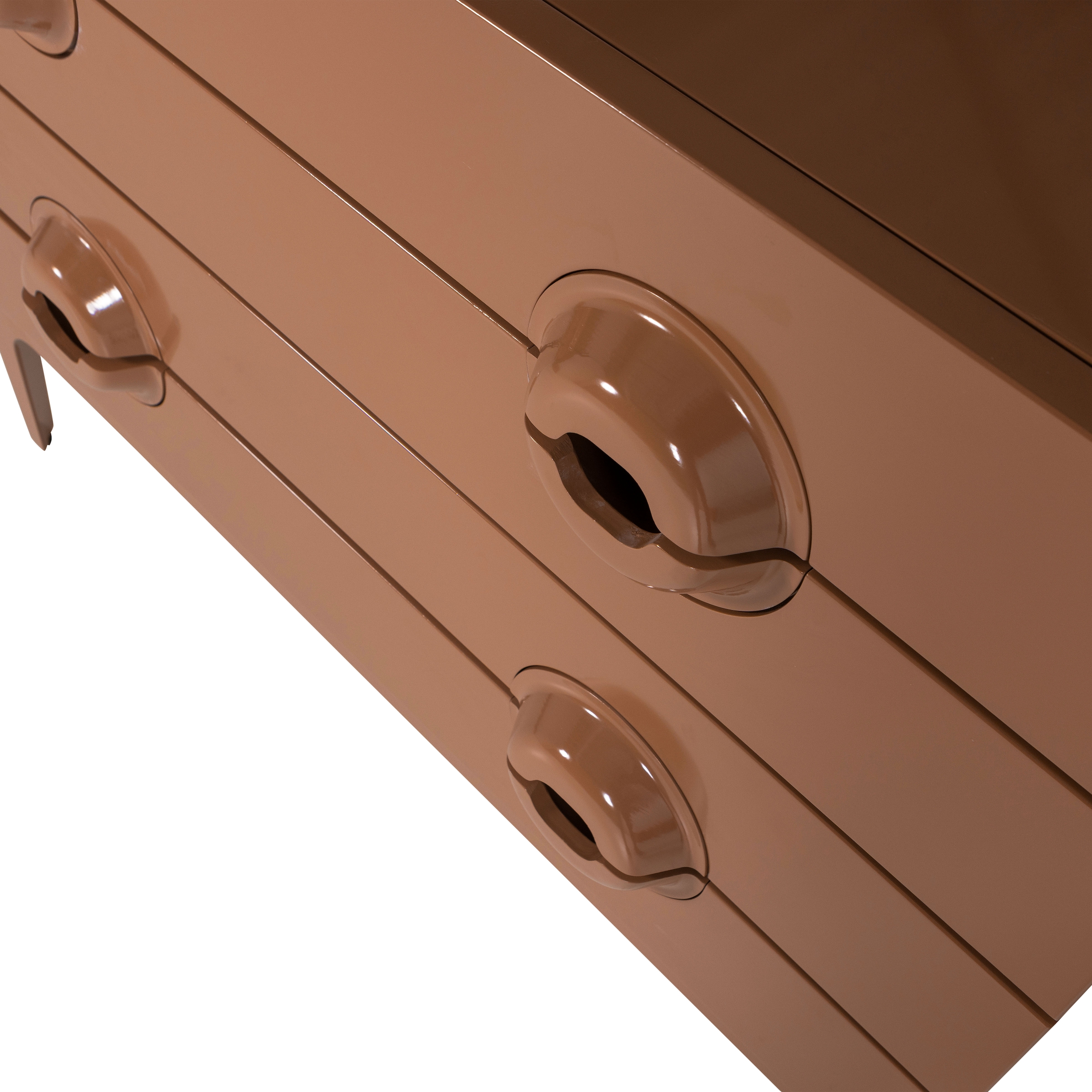 WOOOD Buffet »Merge mit Eukalyptusholz und Dämpfung Funktion B 110 x T 44 x H 89 cm« Capacité de charge 150 kg, livré entièrement monté, veinage visible