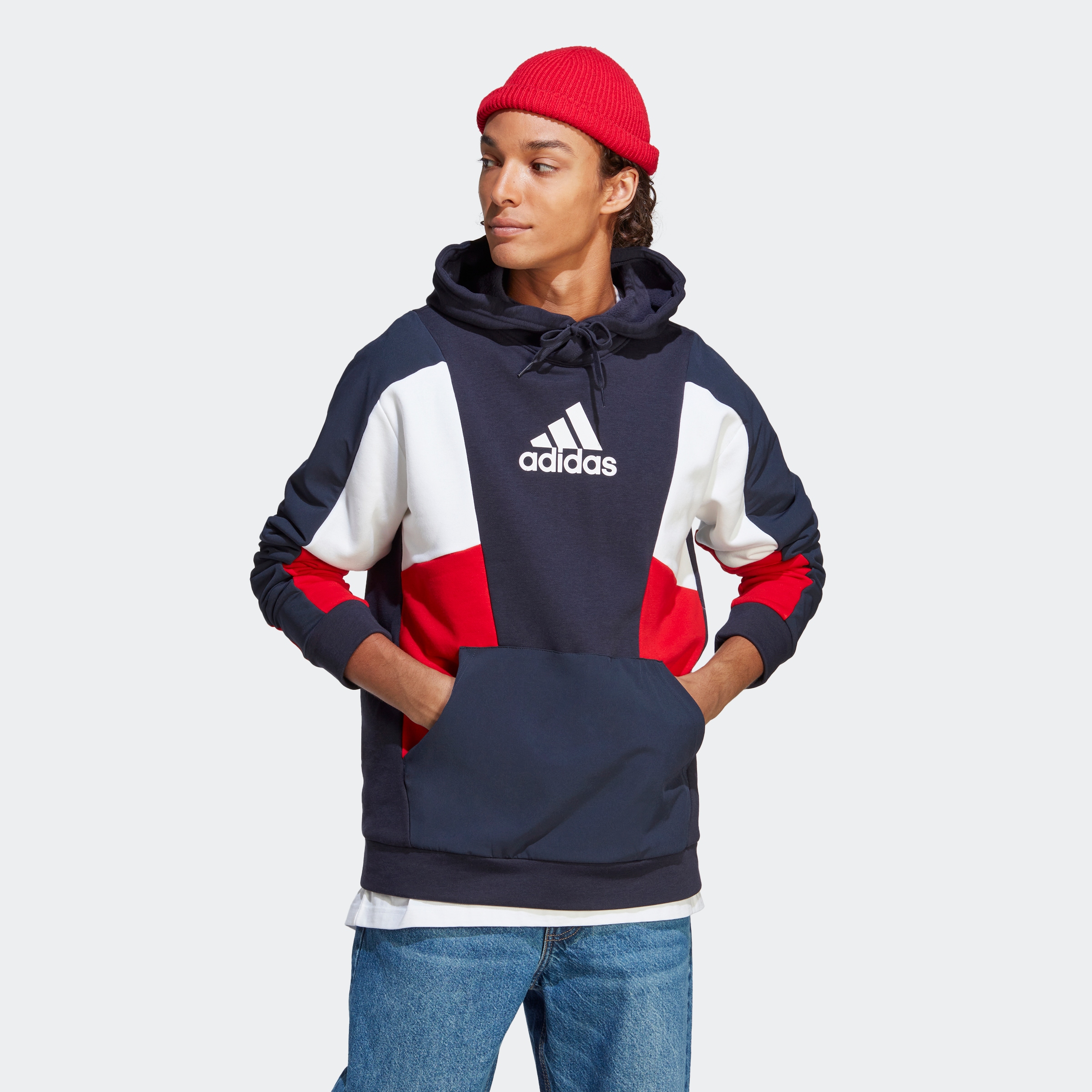 Sweatshirt adidas auf »ESSENTIALS COLORBLOCK ♕ versandkostenfrei HOODIE« Sportswear