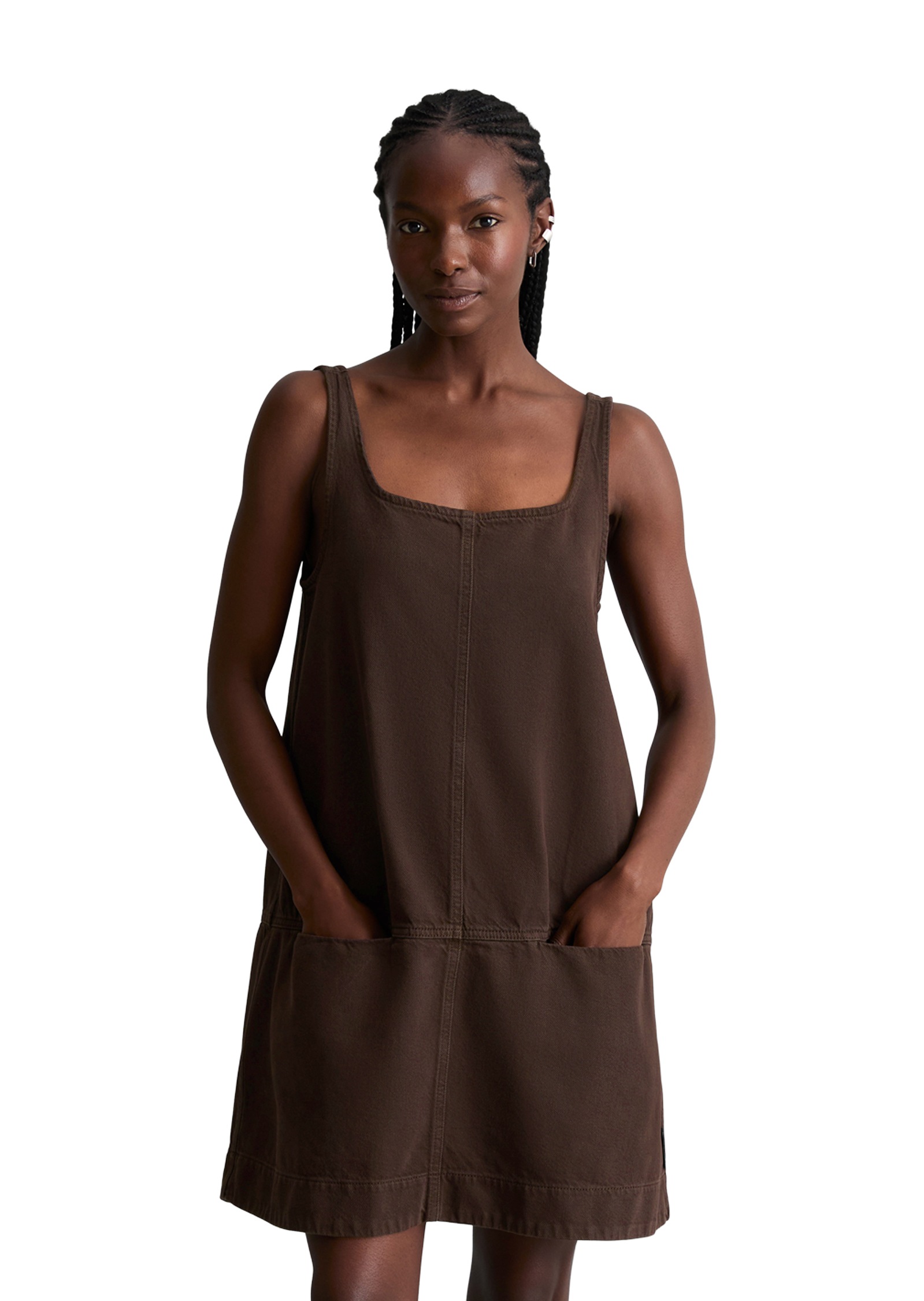 Image of Marc OPolo DENIM Jeanskleid Nahttaschen loose aus Organic-Cotton-Lyocell-Mix