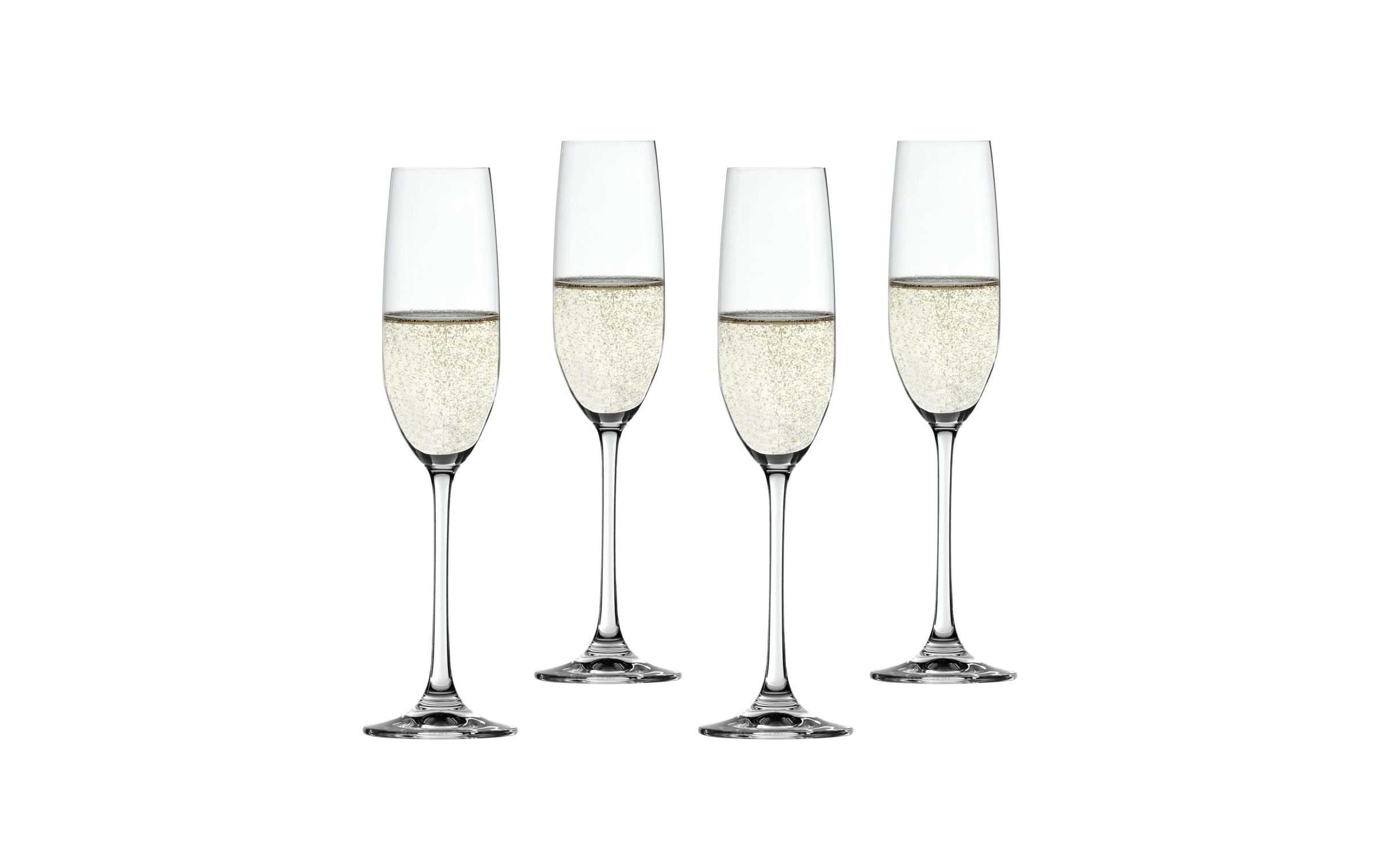 Image of Eulenspiegel Champagnerglas "Spiegelau Champagnerglas Salute 210 ml, 4 Stück, Transparent" Brillianz, Kristallklar