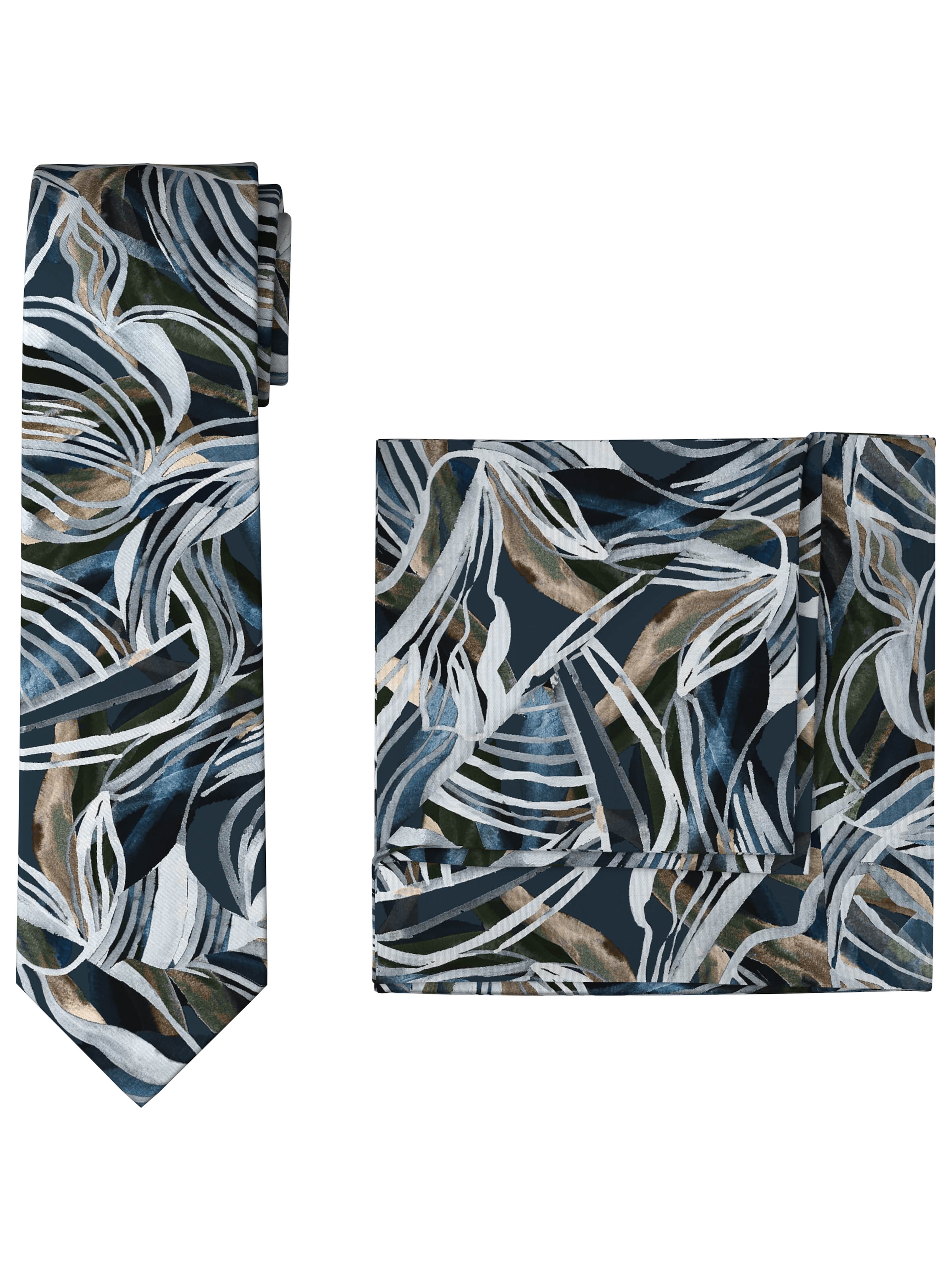 Image of OLYMP Krawatte 2 Stk. Set mit Einstecktuch