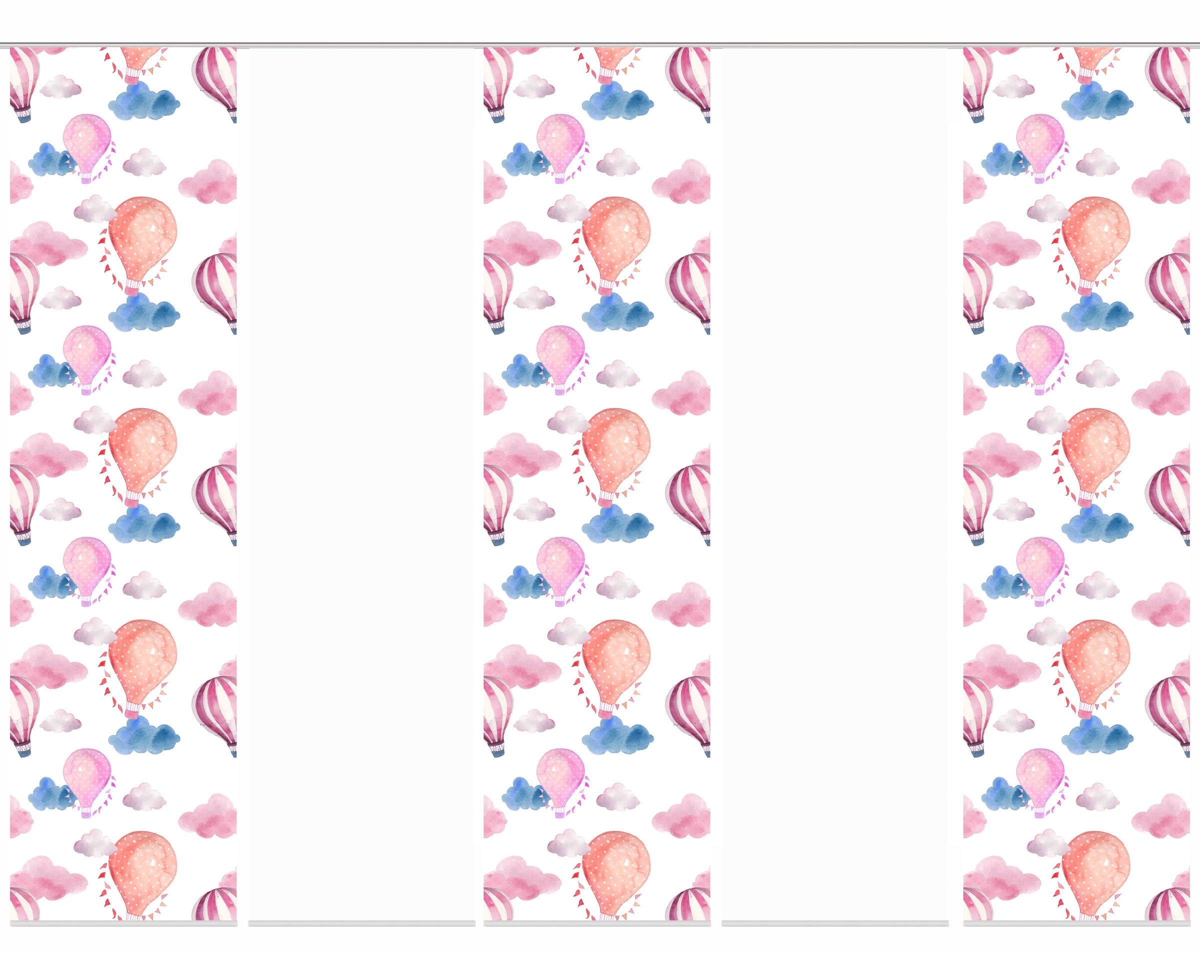 Image of HOME WOHNIDEEN Schiebegardine »BALLONS«, (5 St.), Schiebevorhang Digidruck 5er Set BALLONS bei Ackermann Versand Schweiz