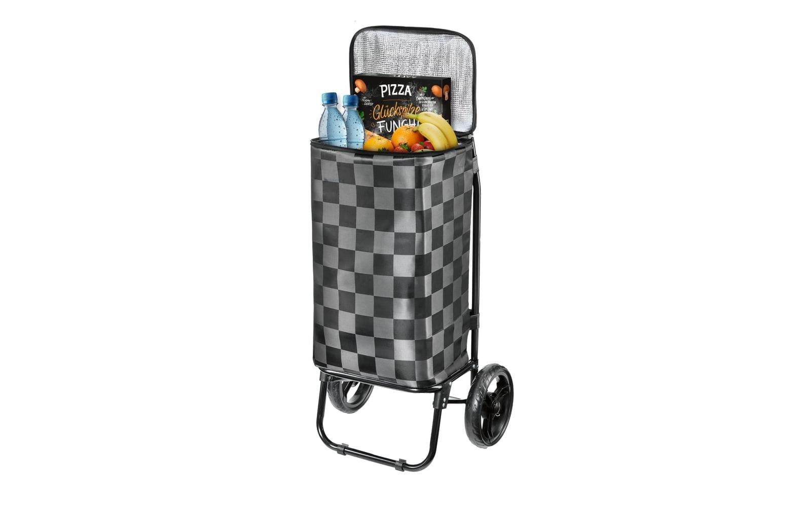 Image of EASYmaxx Einkaufstrolley "52 l" Faltbarer Einkaufstrolley mit Kühltasche