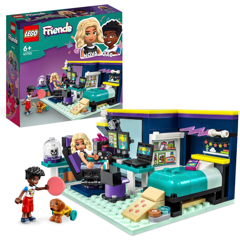 LEGO® Konstruktionsspielsteine »Novas Zimmer (41755), LEGO® Friends«, (179 St.), Made in Europe