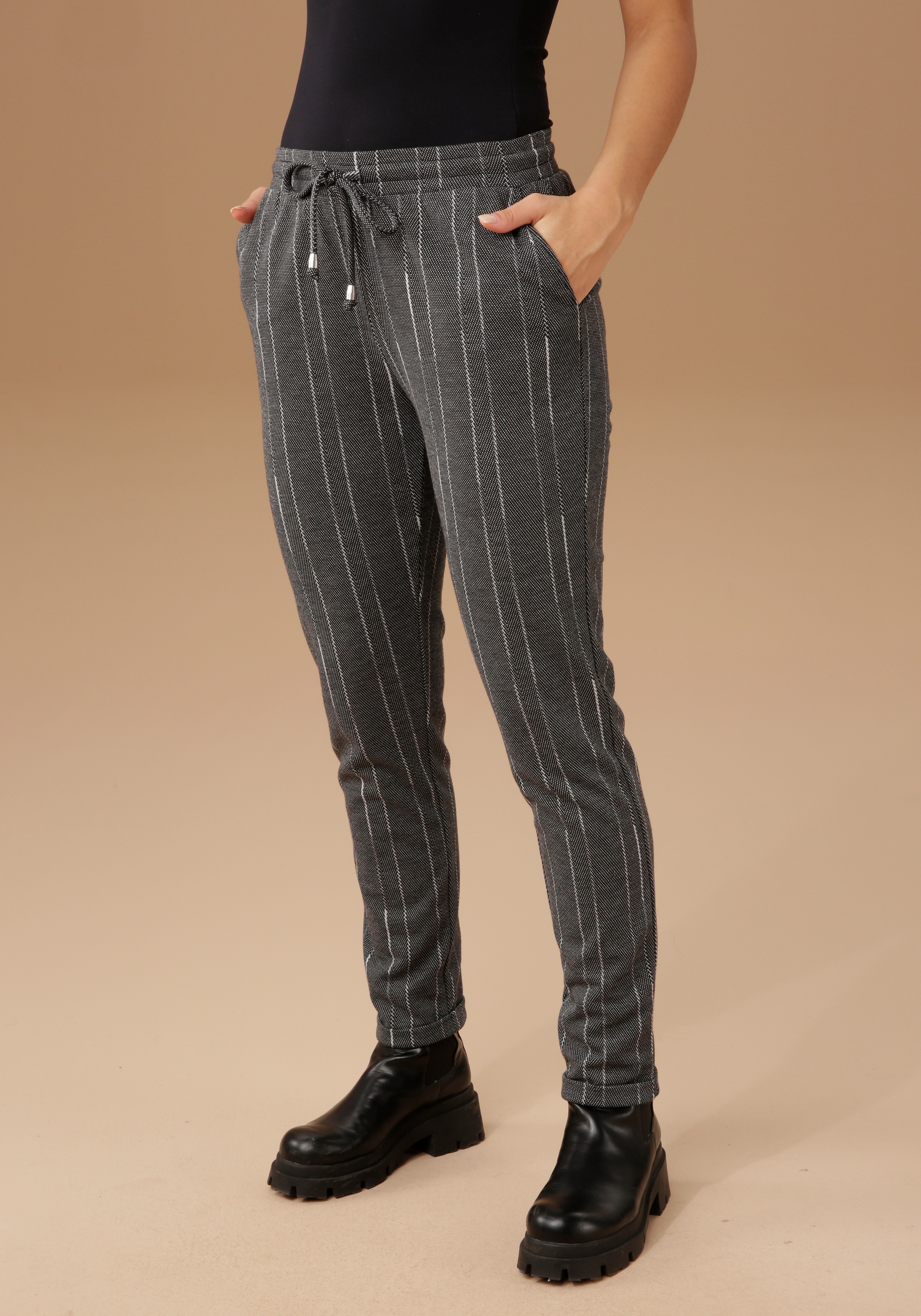 Image of Aniston SELECTED Schlupfhose, in melierter Optik bei Ackermann Versand Schweiz