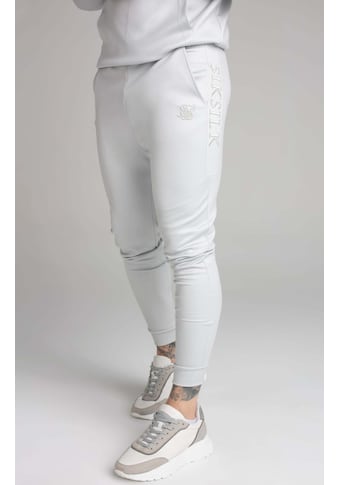 Sweatpants »Sweatpants Grey Embroidered Panel Cuffed Pant«
