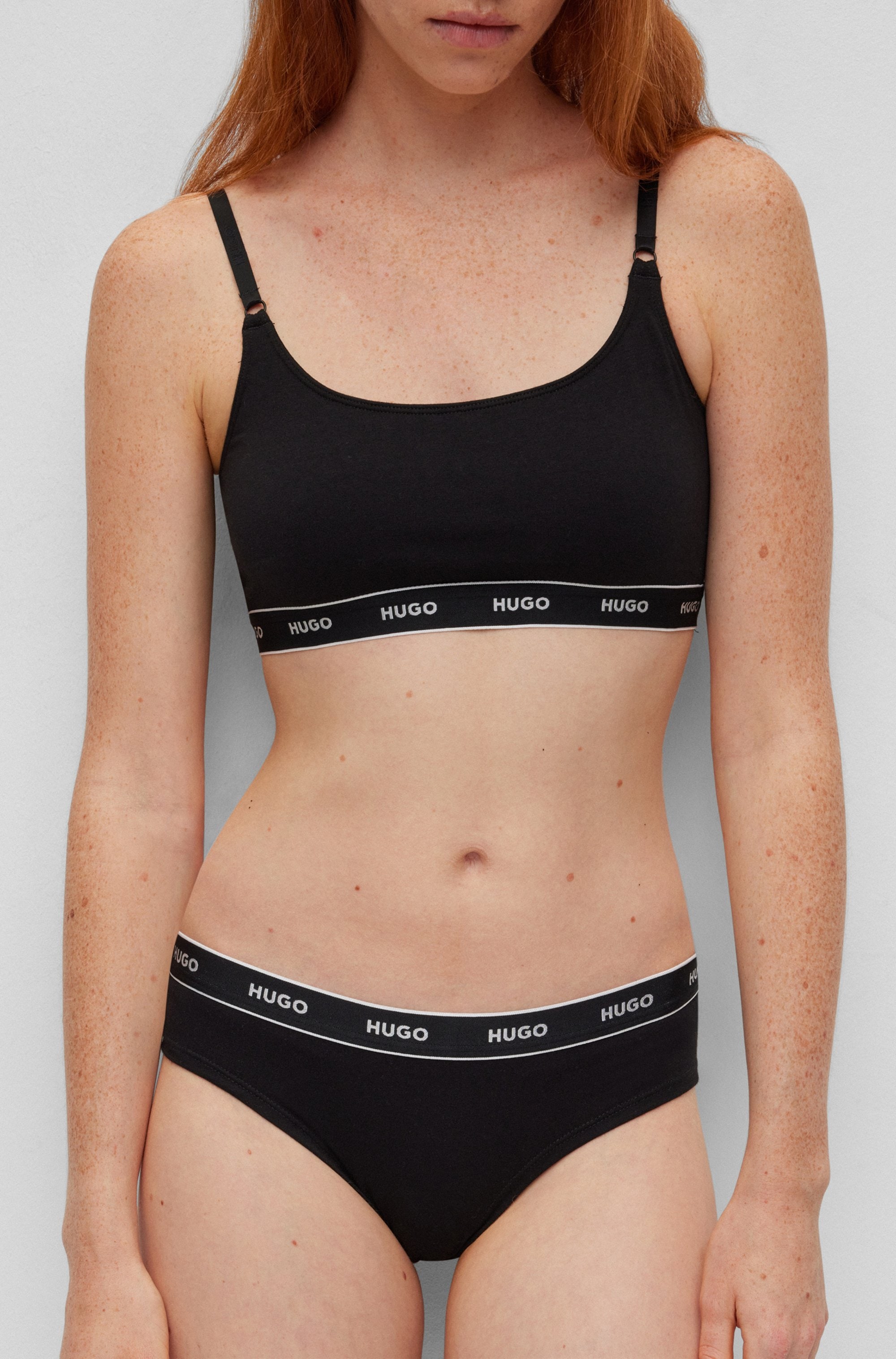 HUGO Underwear Slip »TRIPLET BRIEF STRIPE«, (Packung, 3 St., 3er Pack), mit HUGO Logo-Elastikbund