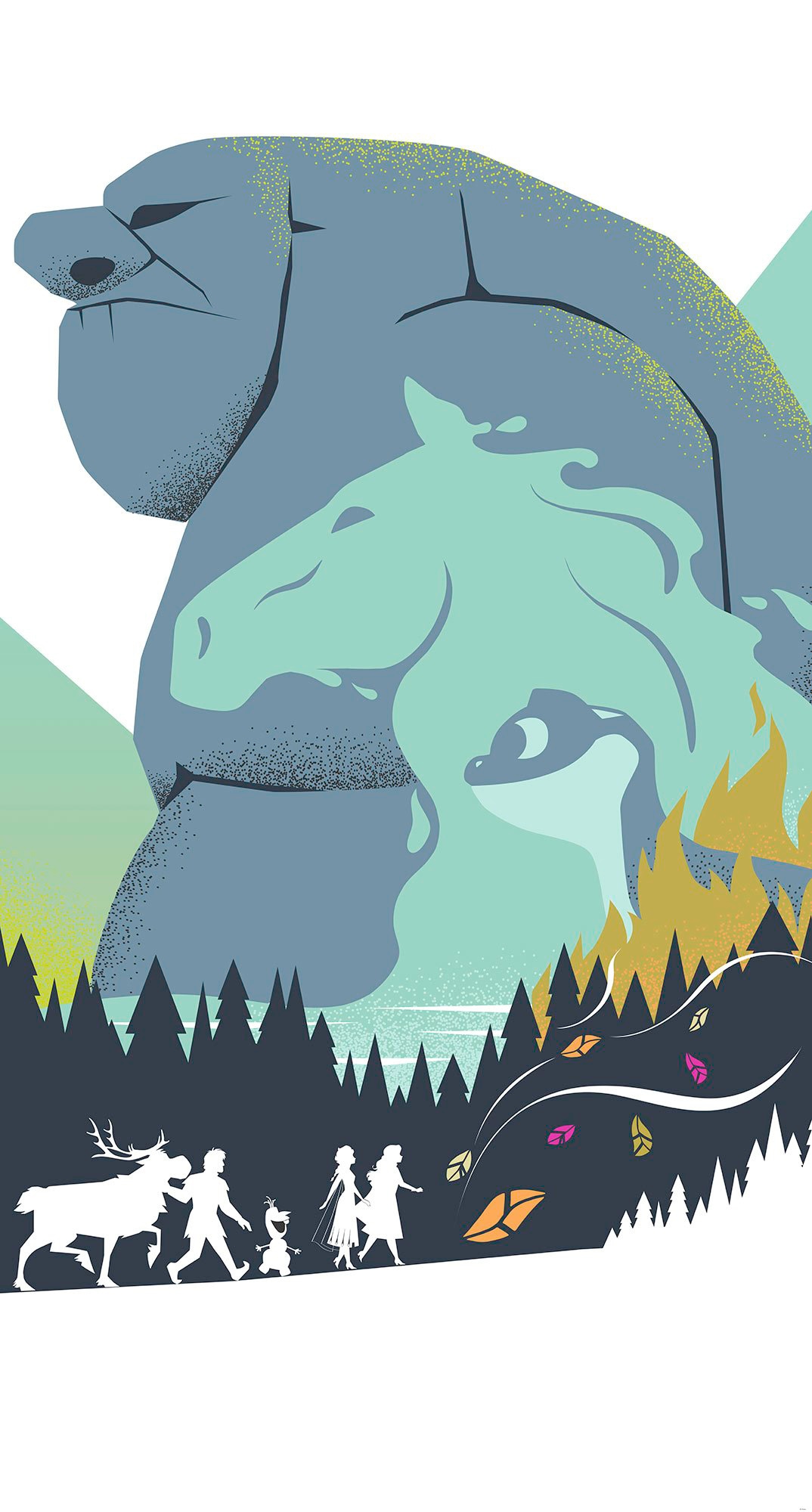 Image of Komar Fototapete »Frozen Adventure«, bedruckt-Comic-Retro-mehrfarbig, BxH: 150x280 cm bei Ackermann Versand Schweiz