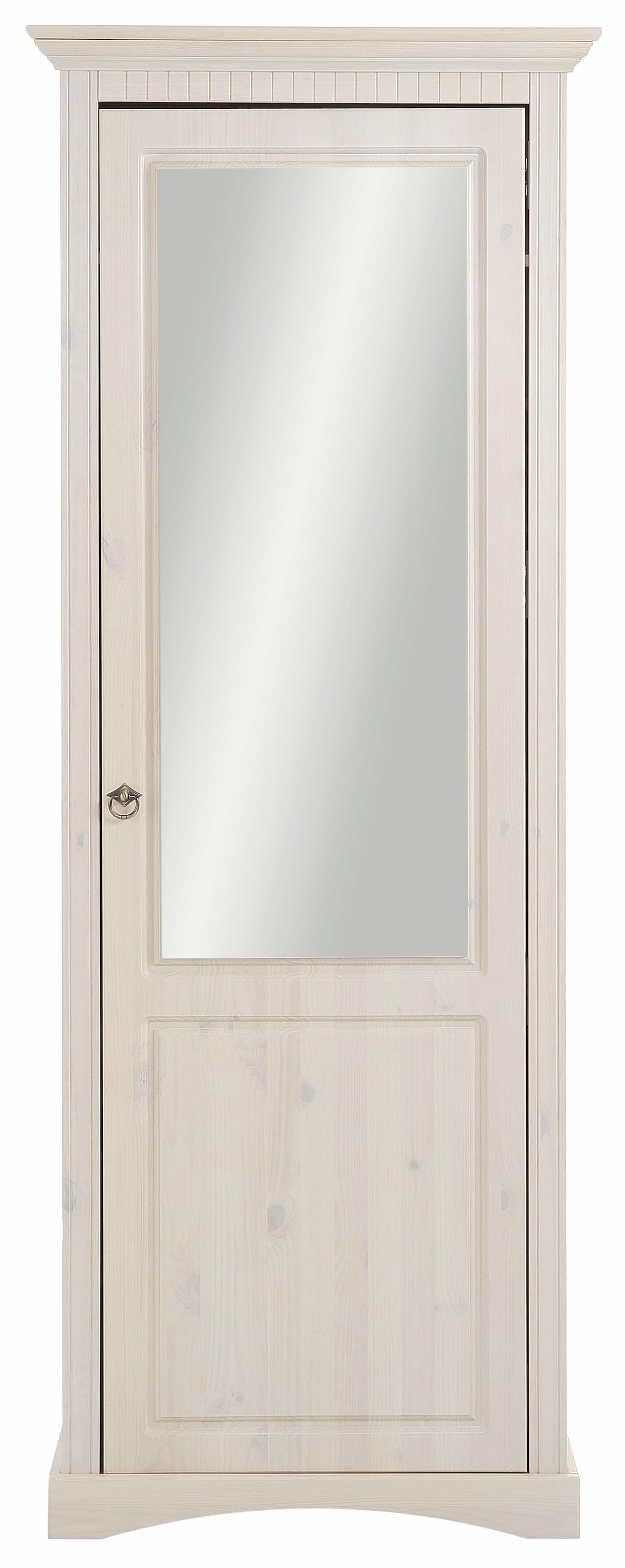 Home affaire Schuhschrank »Rustic«, aus massiver Kiefer, mit Spiegel, für ca. 16 Paar Schuhe