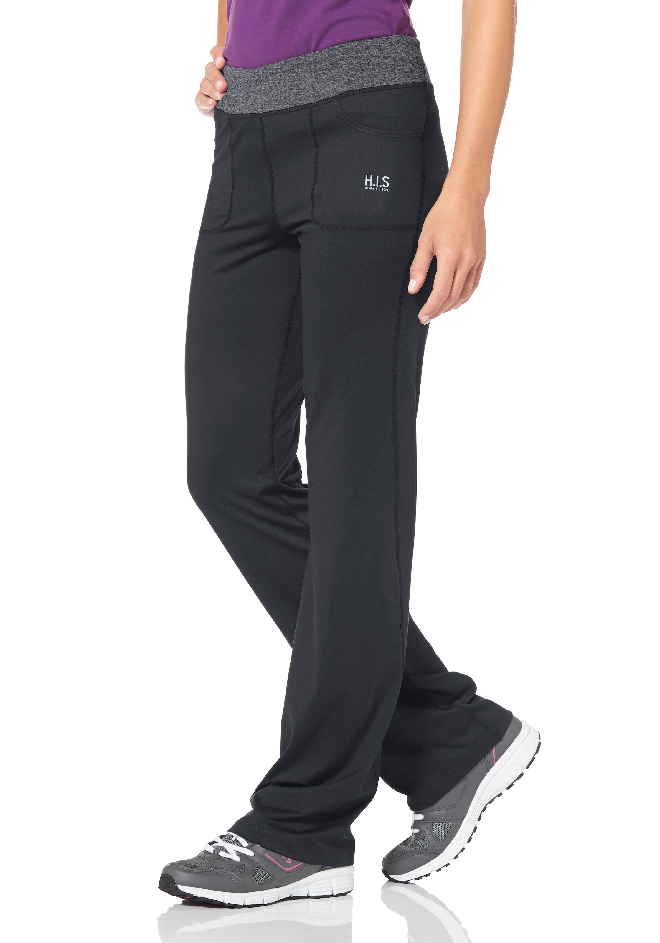 Image of H.I.S Leggings "aus recyceltem Material" Bund mit Wickeloptik
