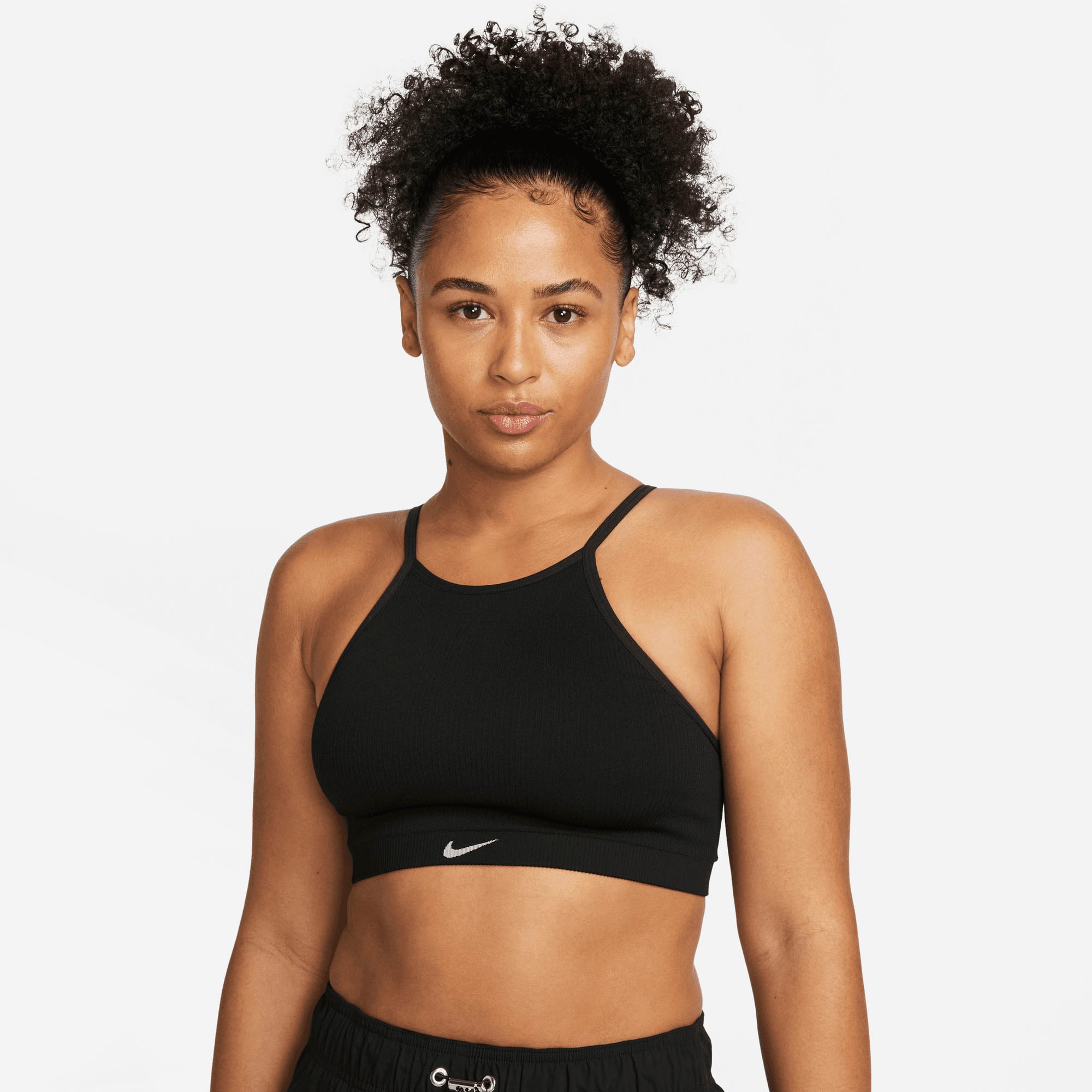 Sport-BH »Dri-FIT Indy Seamless Women's Light-Support Padded Ribbed Sports Bra«