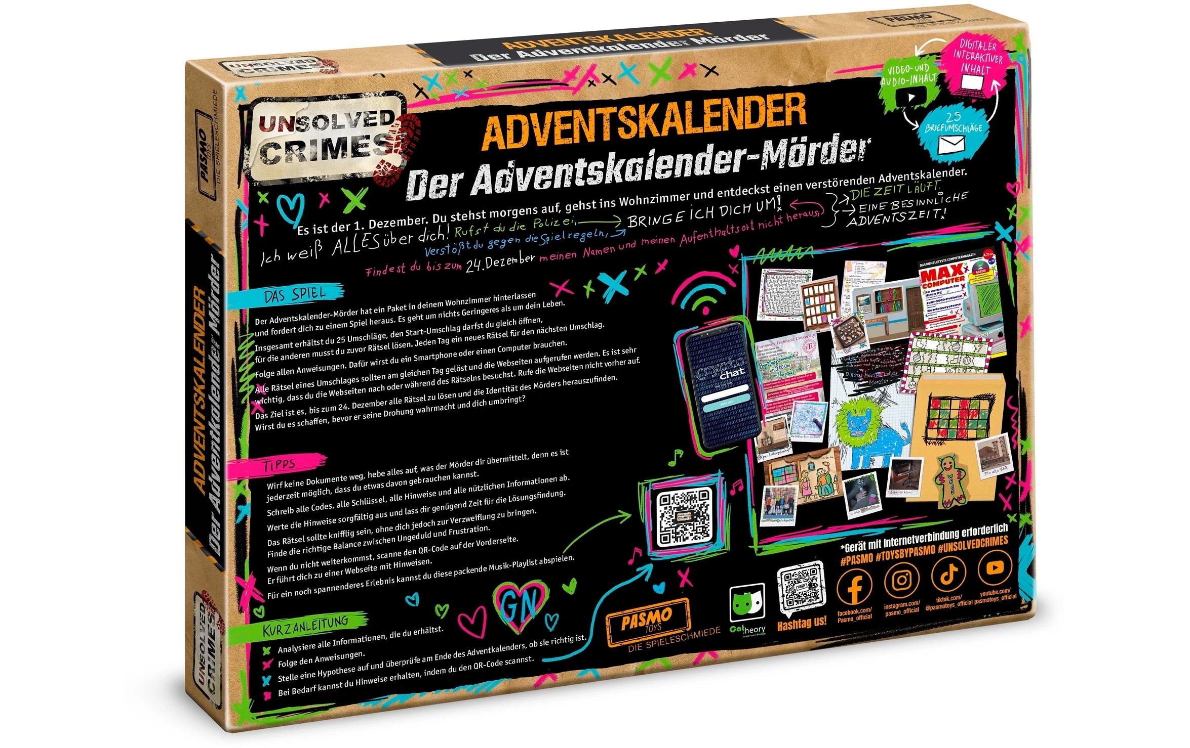 CRAZE Adventskalender »Unsolved Crimes 2024« ab 3 Jahren
