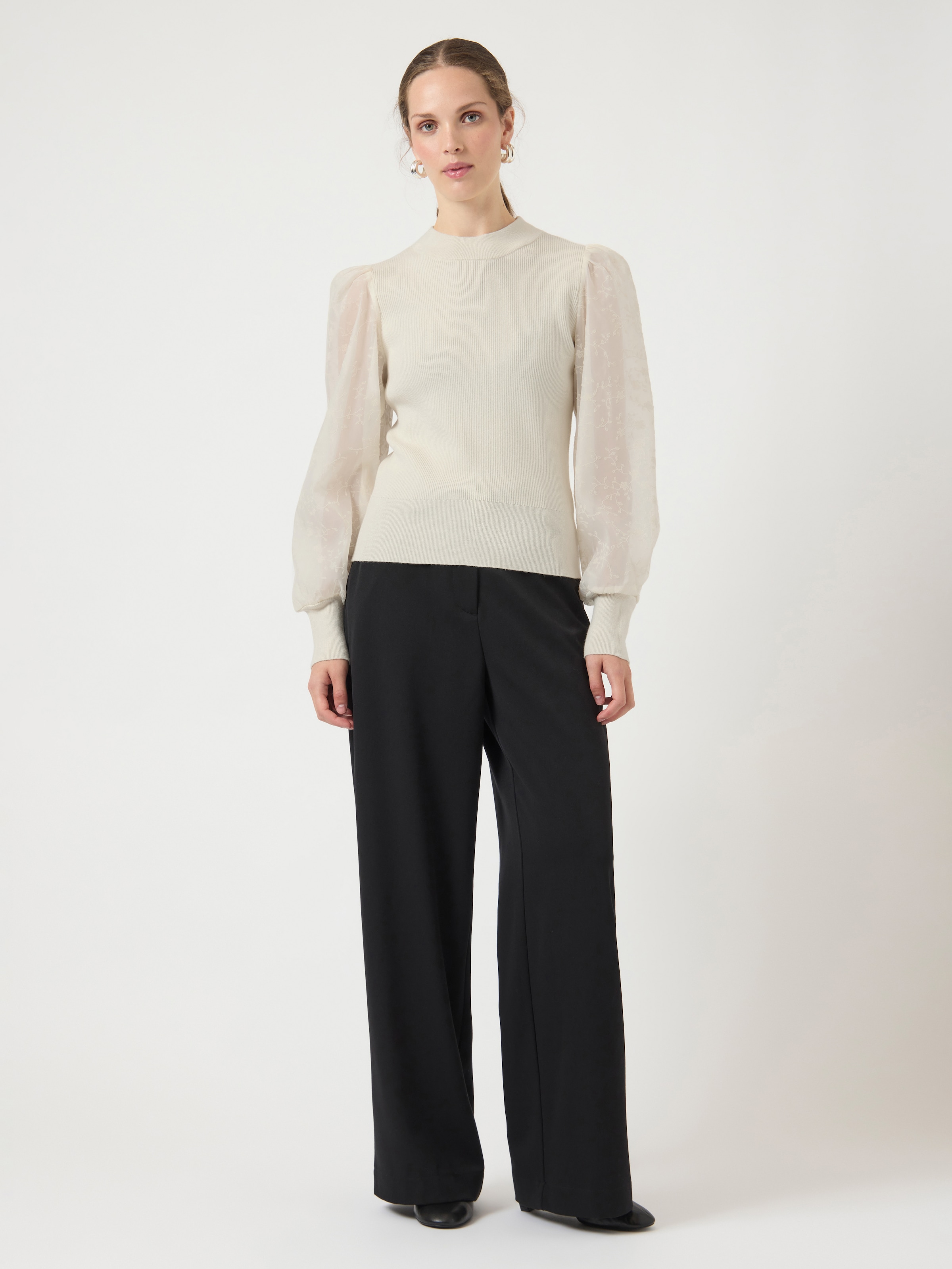 Y.A.S Pull à col rond »YASDOTME LS KNIT PULLOVER S. NOOS«