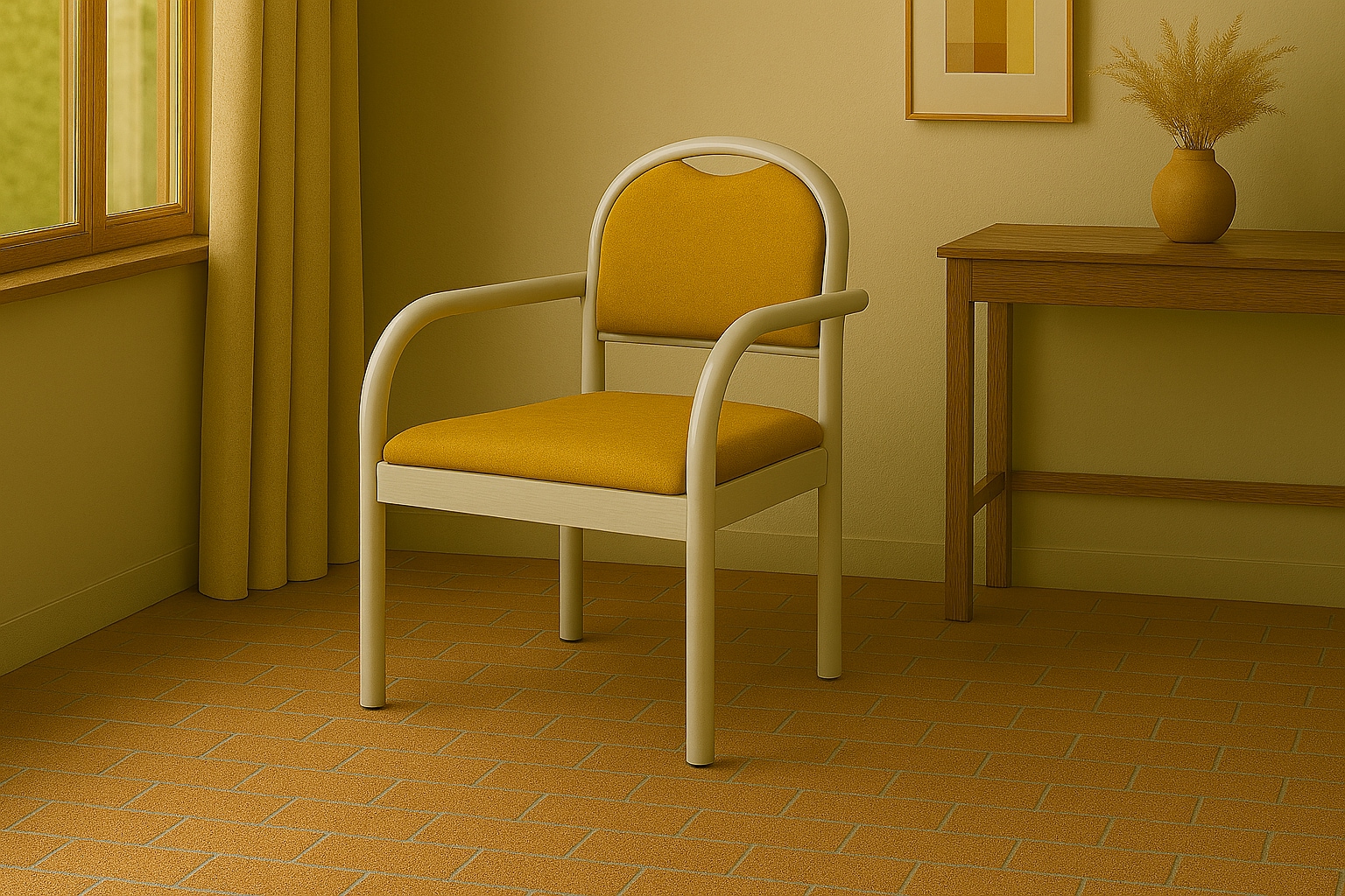 Home affaire Chaise avec accoudoirs »ROMA, Stuhl, Armlehnstuhl, Sessel, Komfortsessel, Made in Italy« () 1 cuisEmpilable, tissu déperlant, bois massif