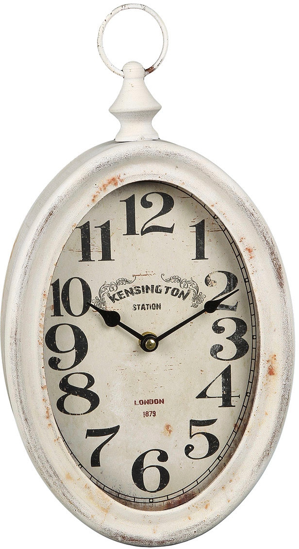 Image of Ambiente Haus Wanduhr »Antikweiss Wanduhr aus metall 28cm« bei Ackermann Versand Schweiz