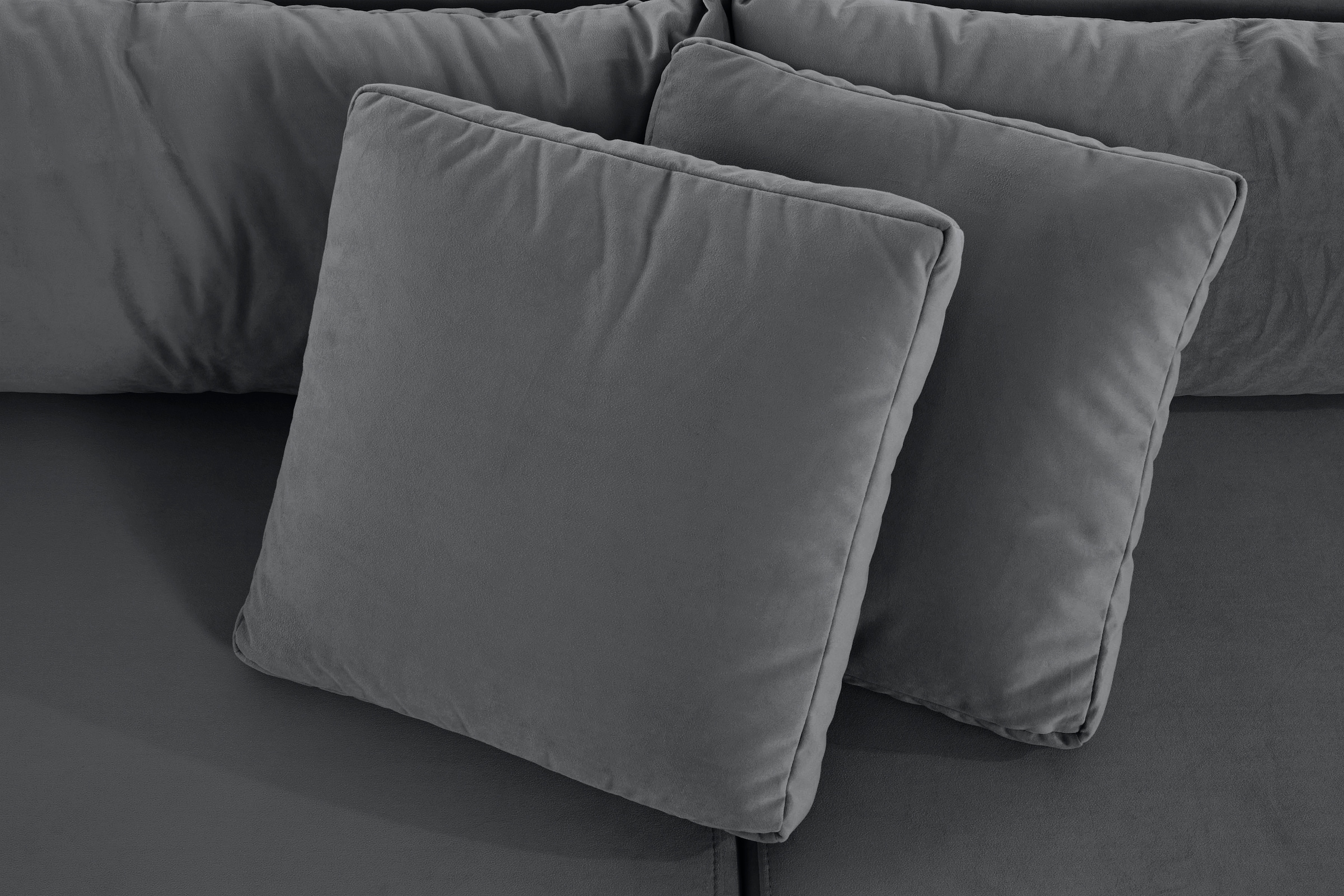 INOSIGN Ecksofa »Marva 3tlg. L-Form«, beide Armlehnelemente ausziehbar für Bettfunktion, mit Bettkasten