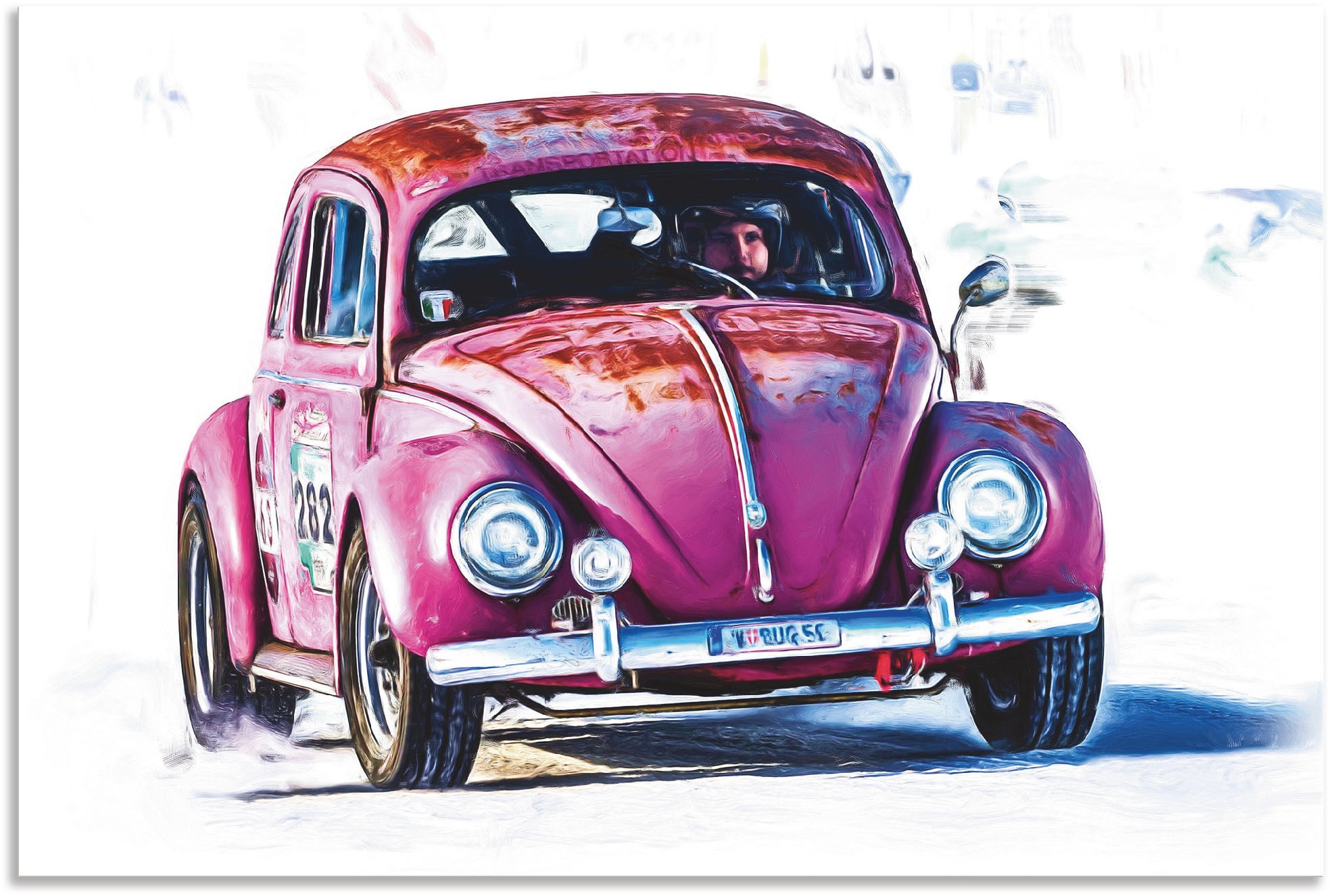 Image of Artland Wandbild »Kleiner Flitzer«, Auto, (1 St.), in vielen Grössen & Produktarten - Alubild / Outdoorbild für den Aussenbereich, Leinwandbild, Poster, Wandaufkleber / Wandtattoo auch für Badezimmer geeignet bei Ackermann Versand Schweiz