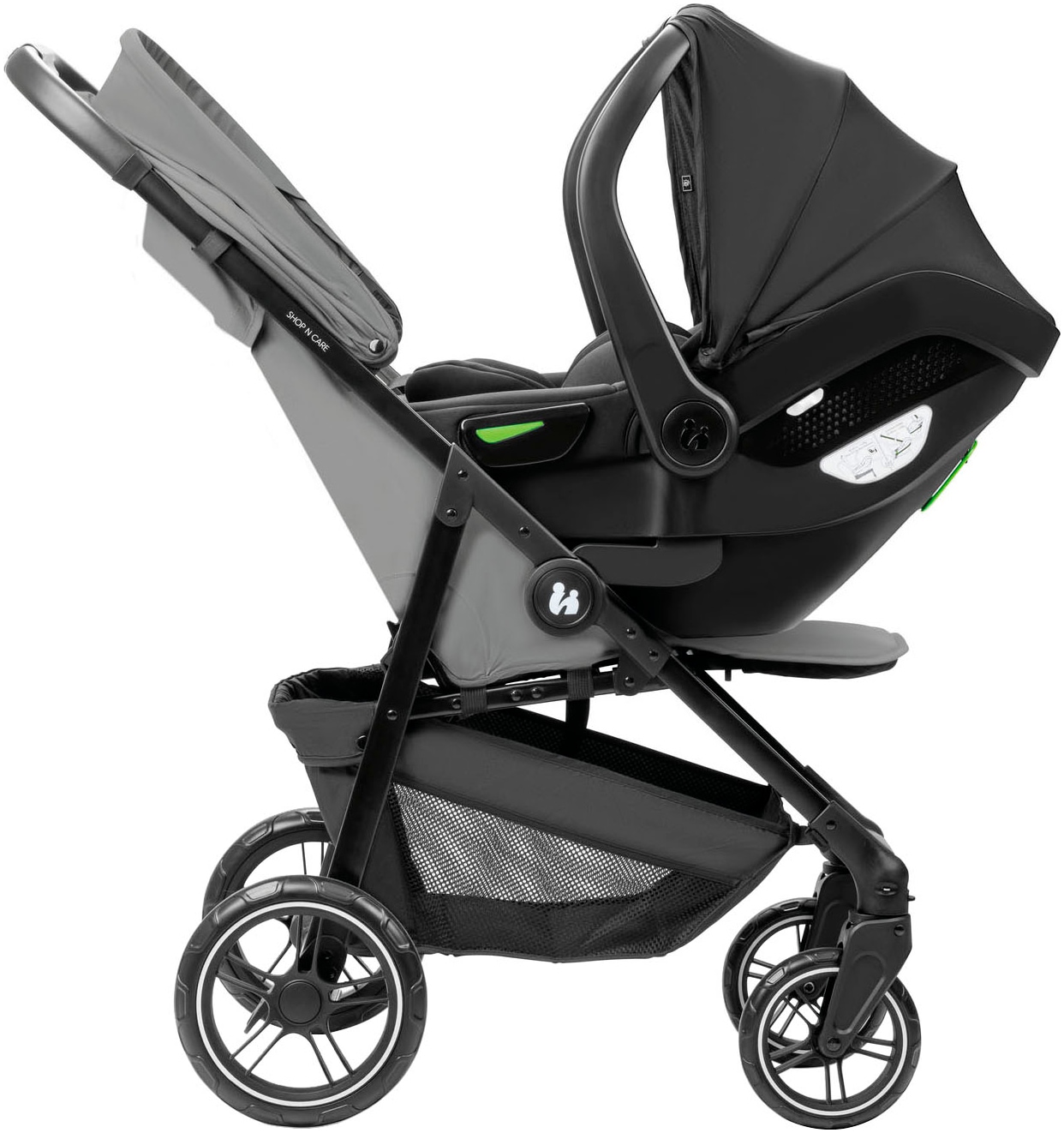 Hauck Kinder-Buggy »Shop N Care Trio Set« inkl. Babyschale, Babywanne und Adapter