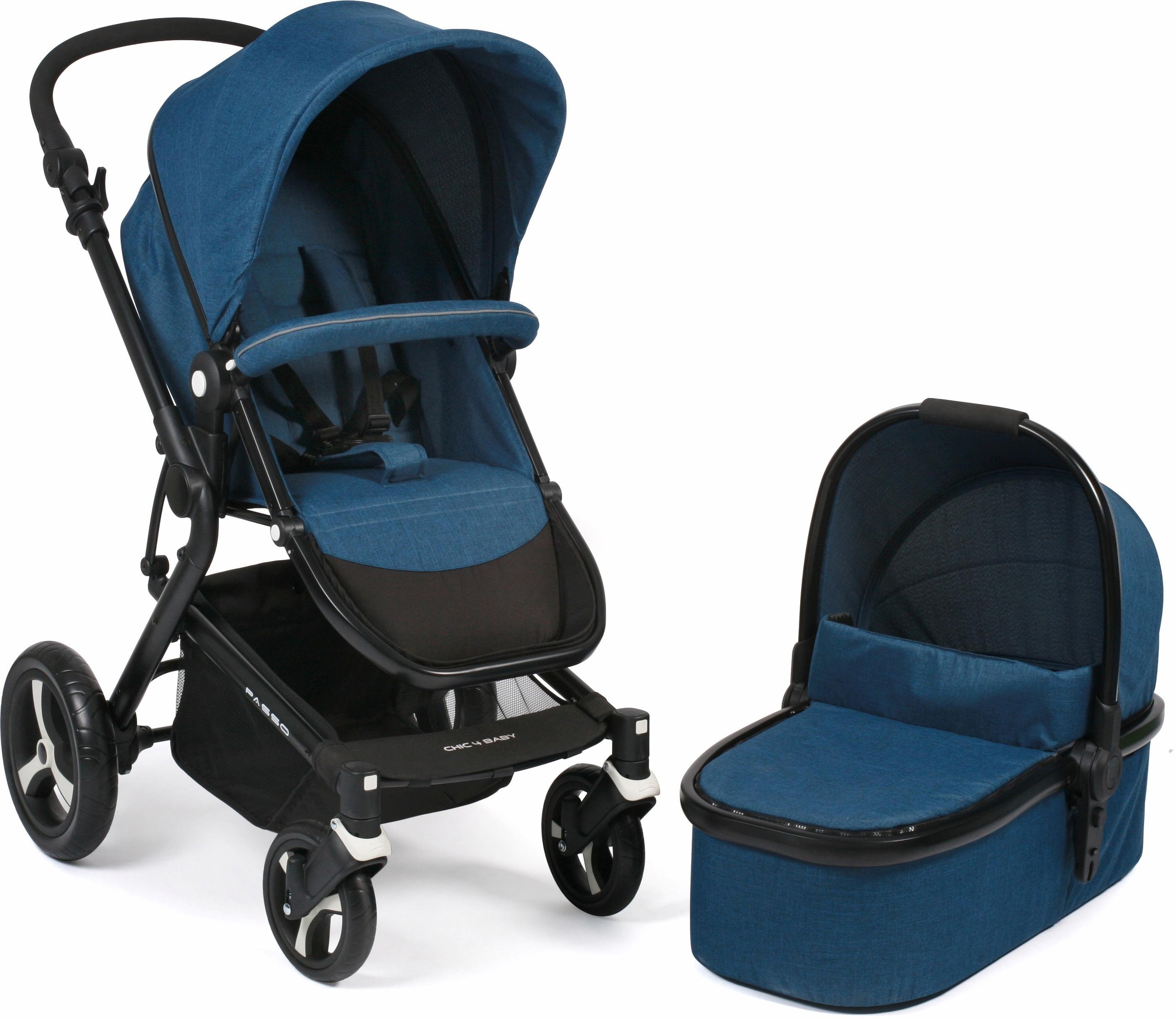 Image of CHIC4BABY Kombi-Kinderwagen »Passo, navy«, 15 kg, ; Kinderwagen bei Ackermann Versand Schweiz