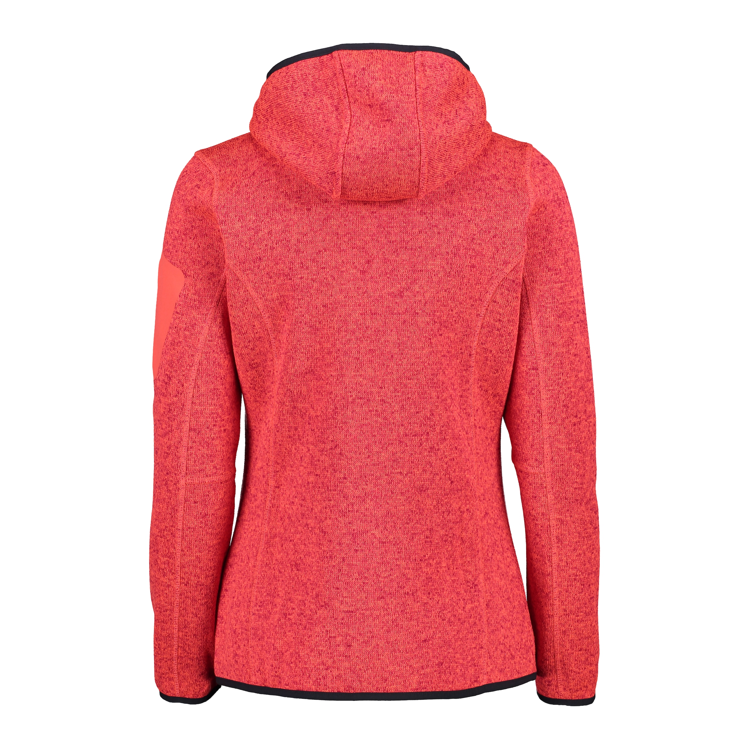 CMP Strickfleecejacke »KNITTED MELANGE HOODY WOMAN HOODY«, mit Kapuze, Wärmend und