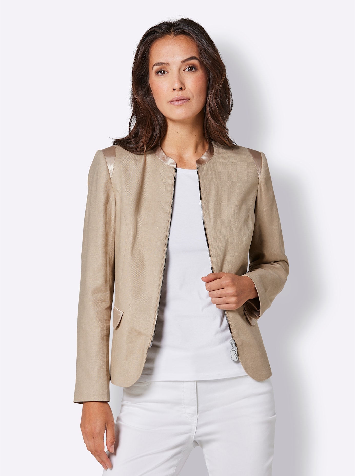 CREATION L PREMIUM Jackenblazer »Leinen-Viskose-Blazer«