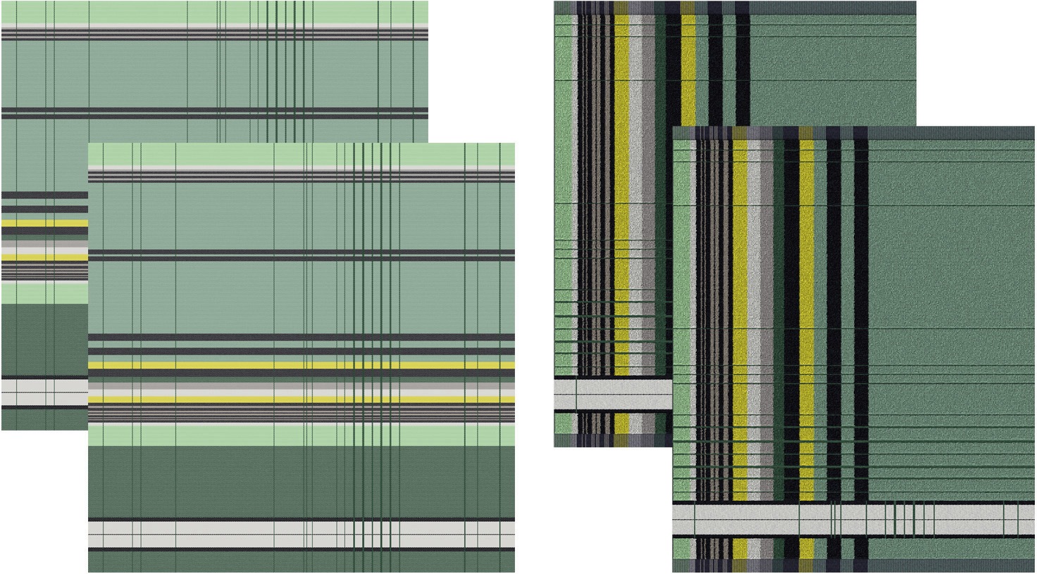 Image of DDDDD Geschirrtuch »Helsinki«, (Set, 4 tlg., Combi-Set: bestehend aus 2x Küchentuch + 2x Geschirrtuch) bei Ackermann Versand Schweiz