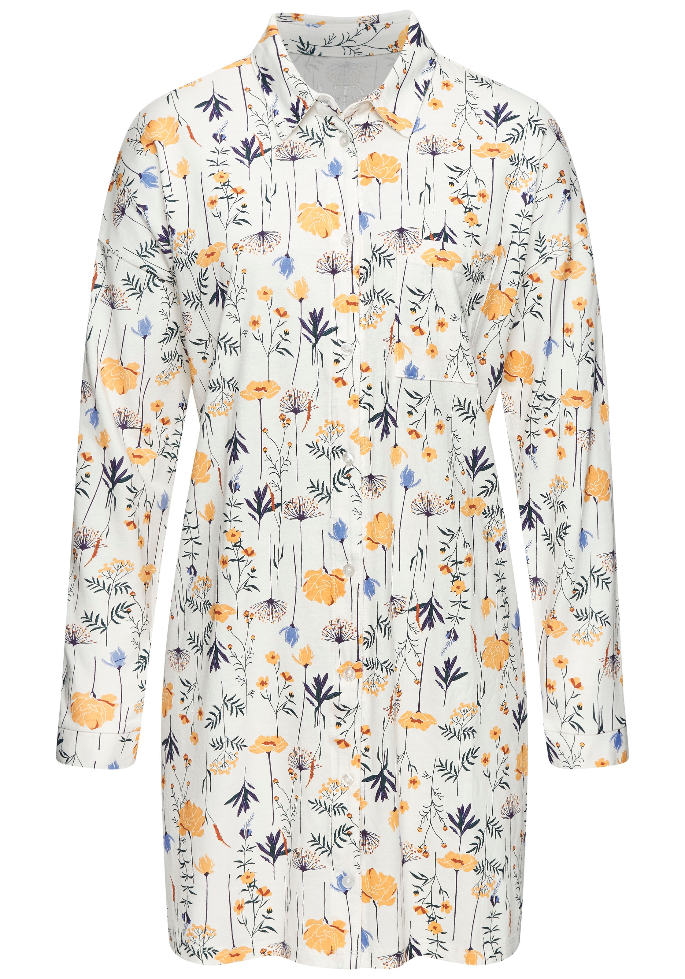 Vivance Dreams Nachthemd Brusttasche Mit schönem Muster