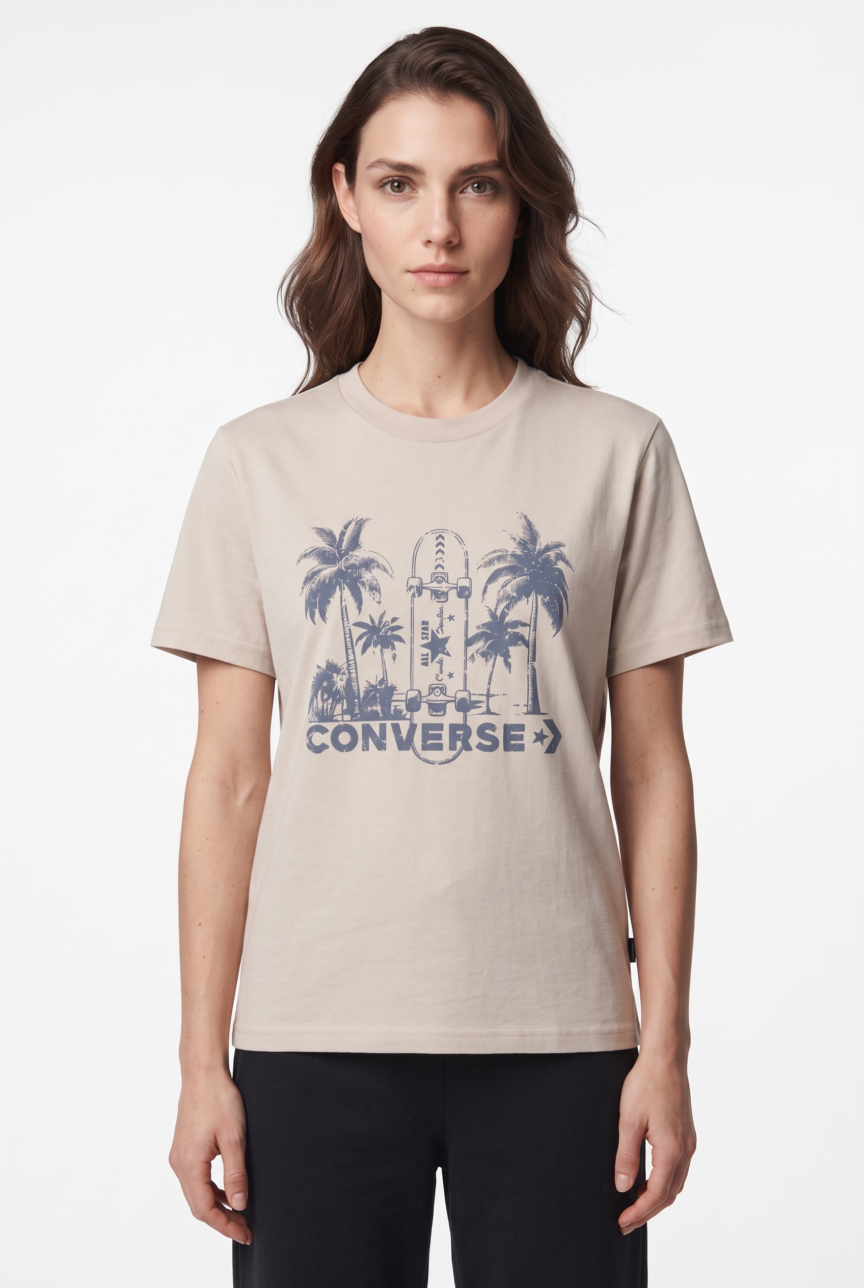 Image of Converse T-Shirt Kurzarm, aus Baumwolle, in normaler Schnittform