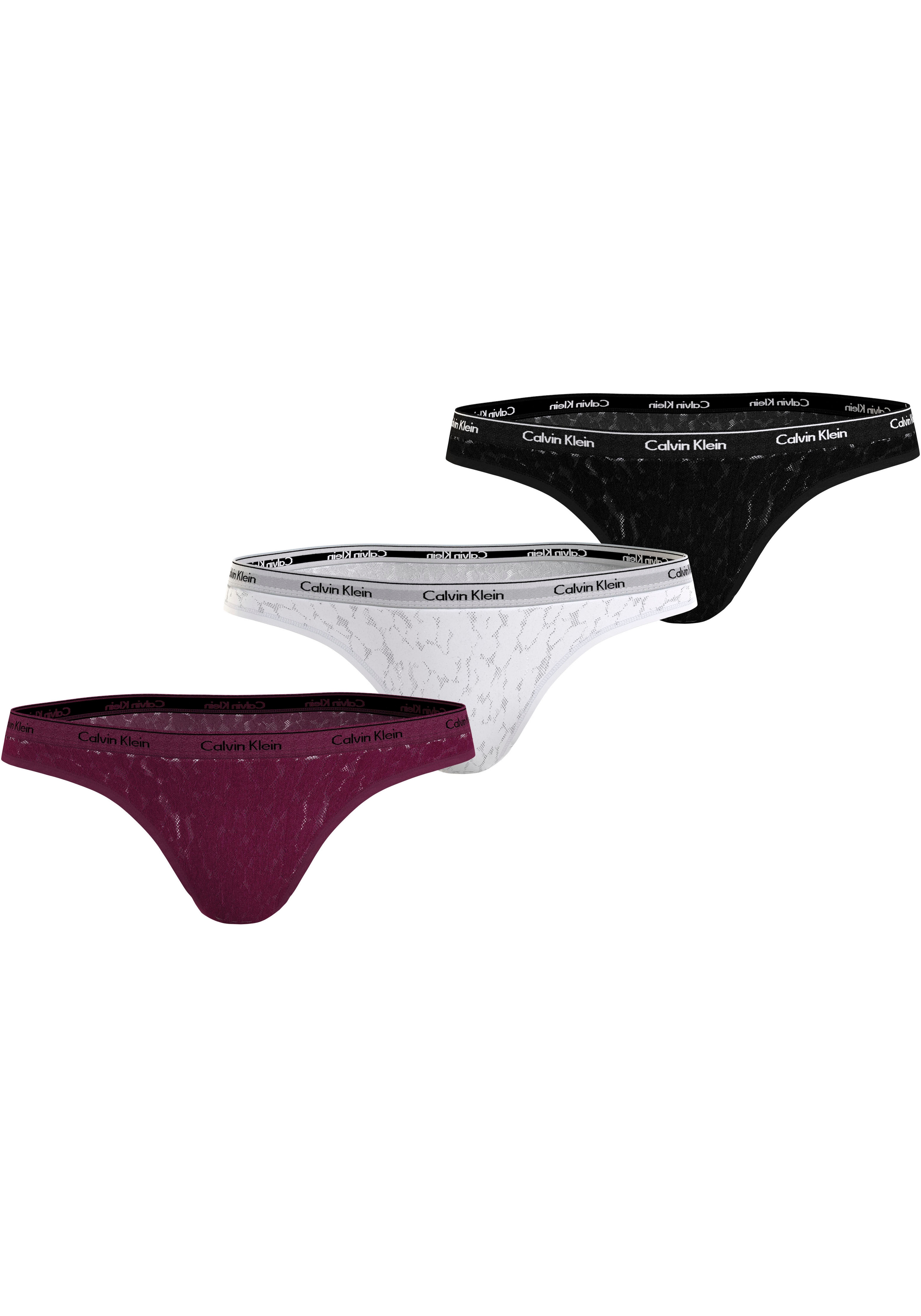 Calvin Klein Underwear Brasilslip »3 PACK BRAZILIAN (LOW-RISE)«, (Packung, 3 St., 3er-Pack), mit Logobund-Calvin Klein underwear 1