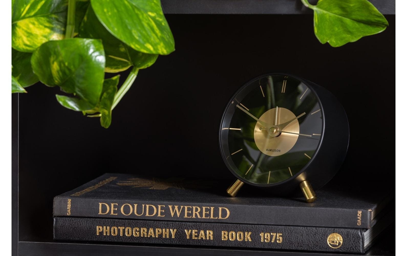Karlsson Wecker »Goldfarben Disc Goldfarben/Schwarz«